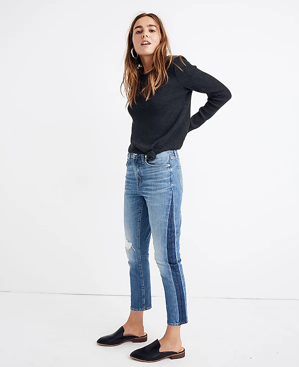 Madewell High-Rise Slim Raebrook Wash Boyjean Relaxed Leg Denim Jeans