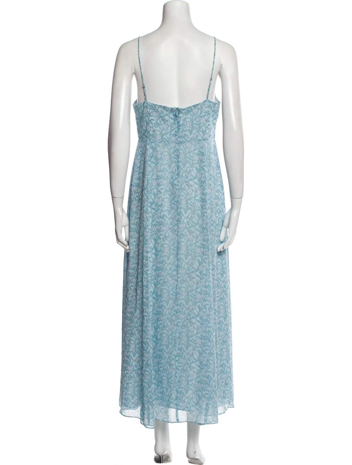 TVF for DVF Blue Floral Slip Dress