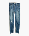 Madewell 10" High-Rise Skinny Jeans: Drop Step-Hem Edition