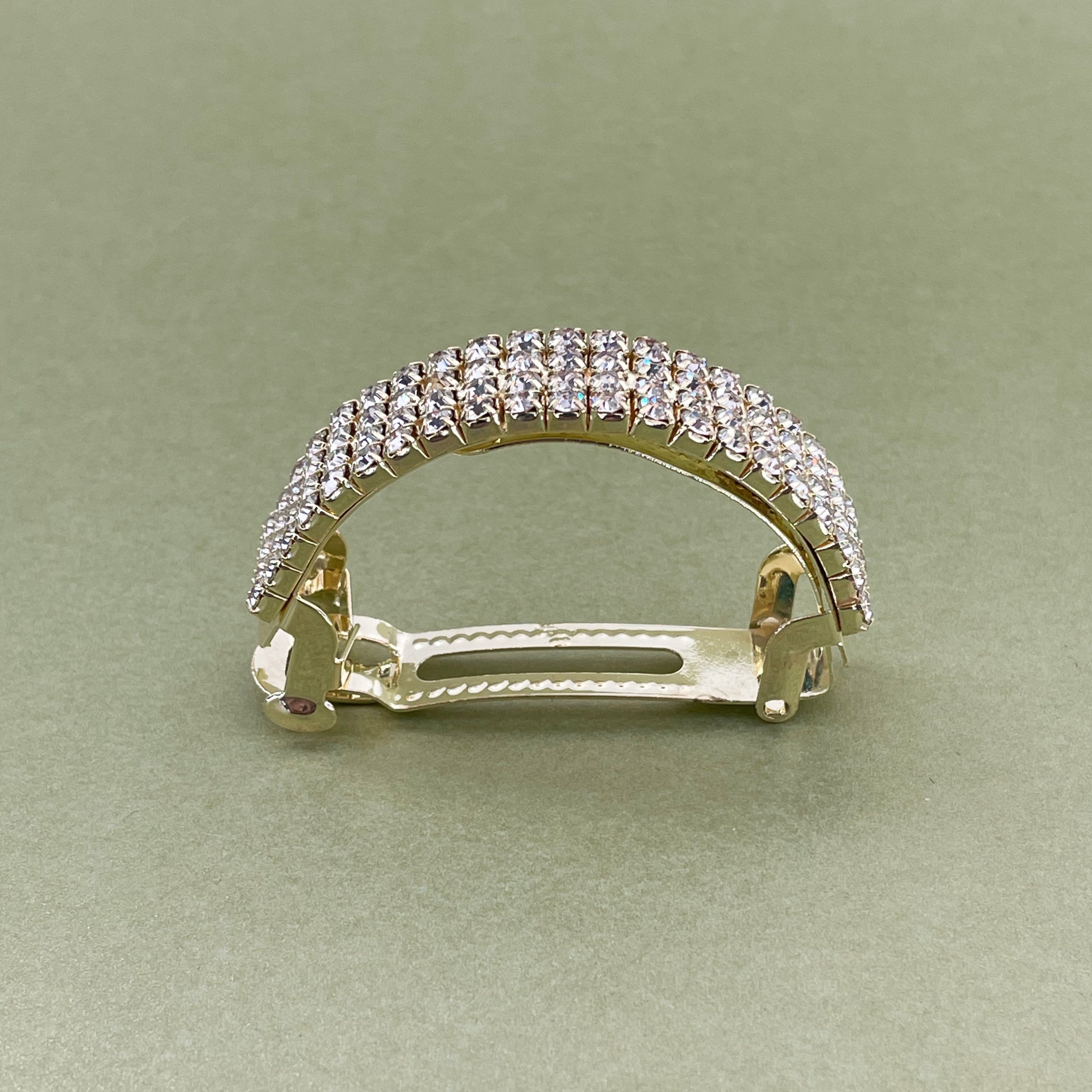 Cassandra Gold Diamante Ponytail Clip
