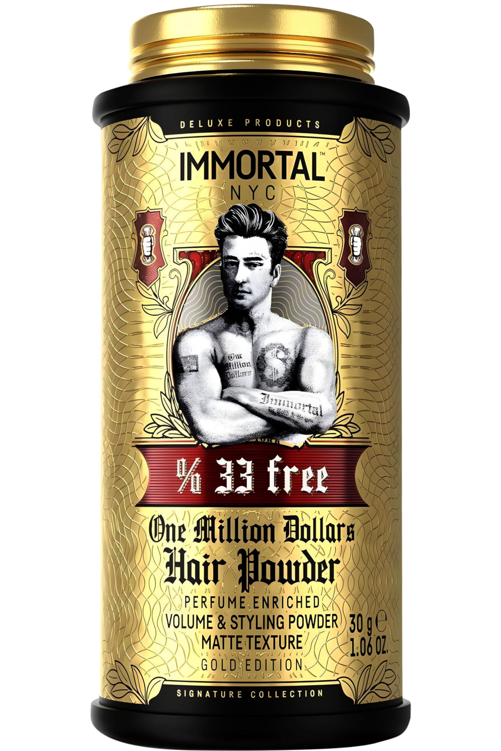 Immortal NYC The One In A Million Dollars Texture/Volume Powder – Extra Strong Hold, Natural Matte Look (0.7oz/20g)