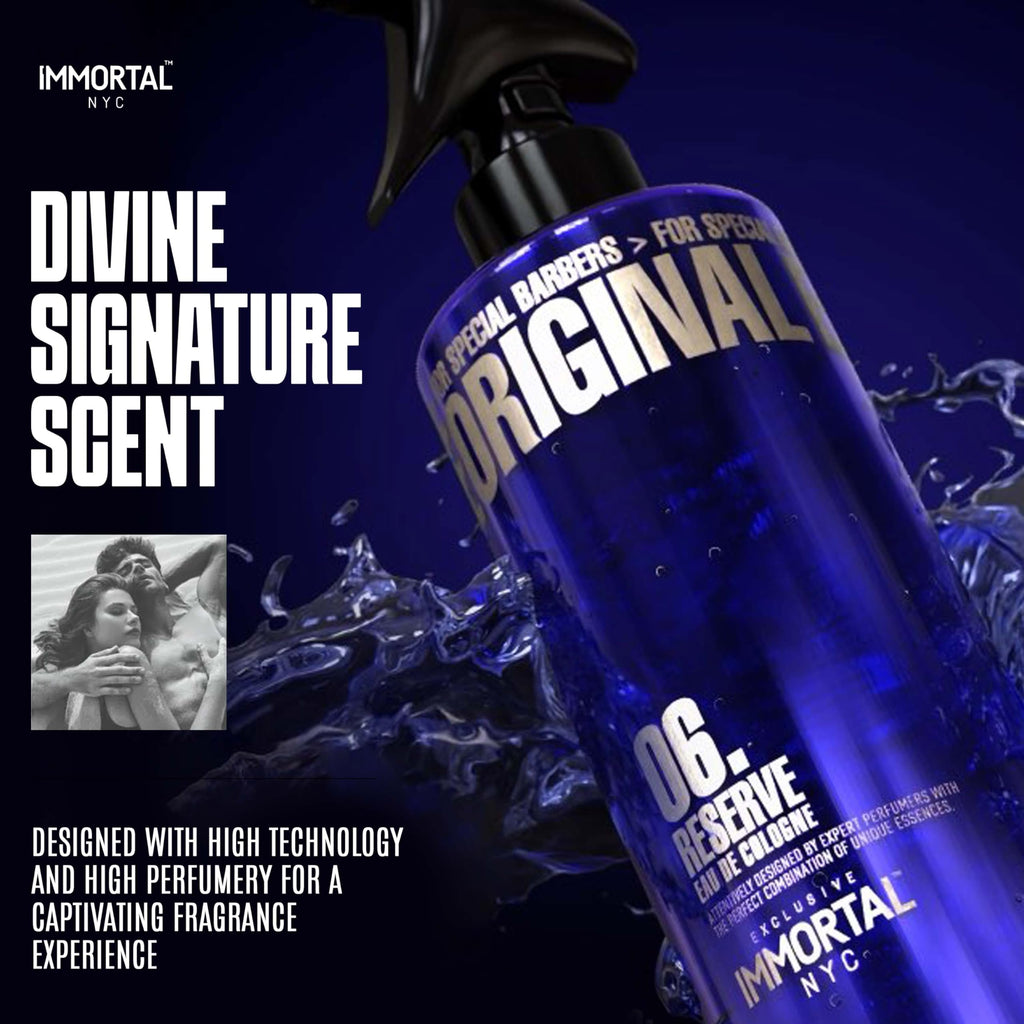 Immortal NYC Reserve 06 After Shave Spray for Men – 17 oz / 500 ml | Softens Skin, Refreshes, Moisturizes