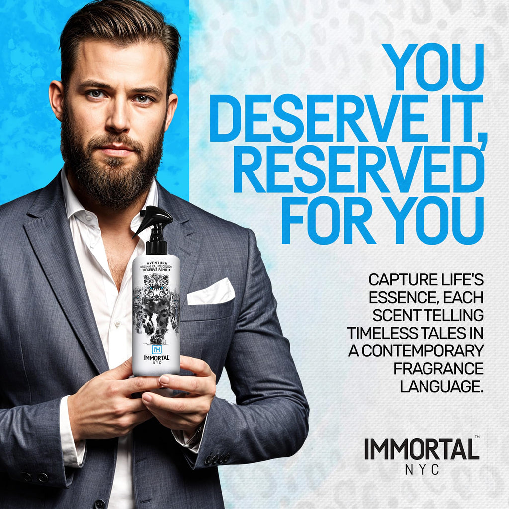 Immortal NYC Reserve Aventura After Shave for Men – 17 oz, Fruity Woody Scent