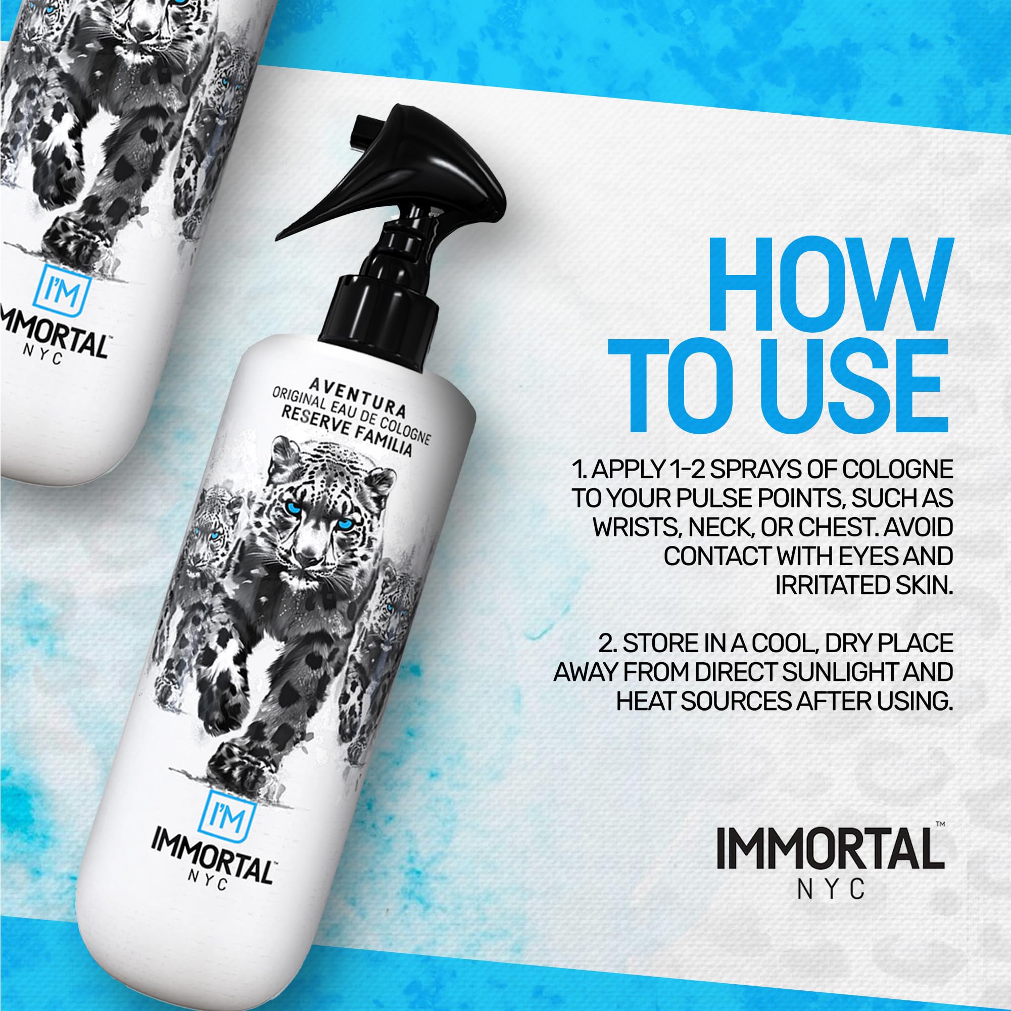 Immortal NYC Reserve Aventura After Shave for Men – 17 oz, Fruity Woody Scent