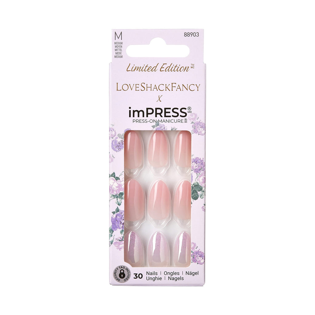 imPRESS x LoveShackFancy Blushing Lavender Press-On Nails — Limited Edition
