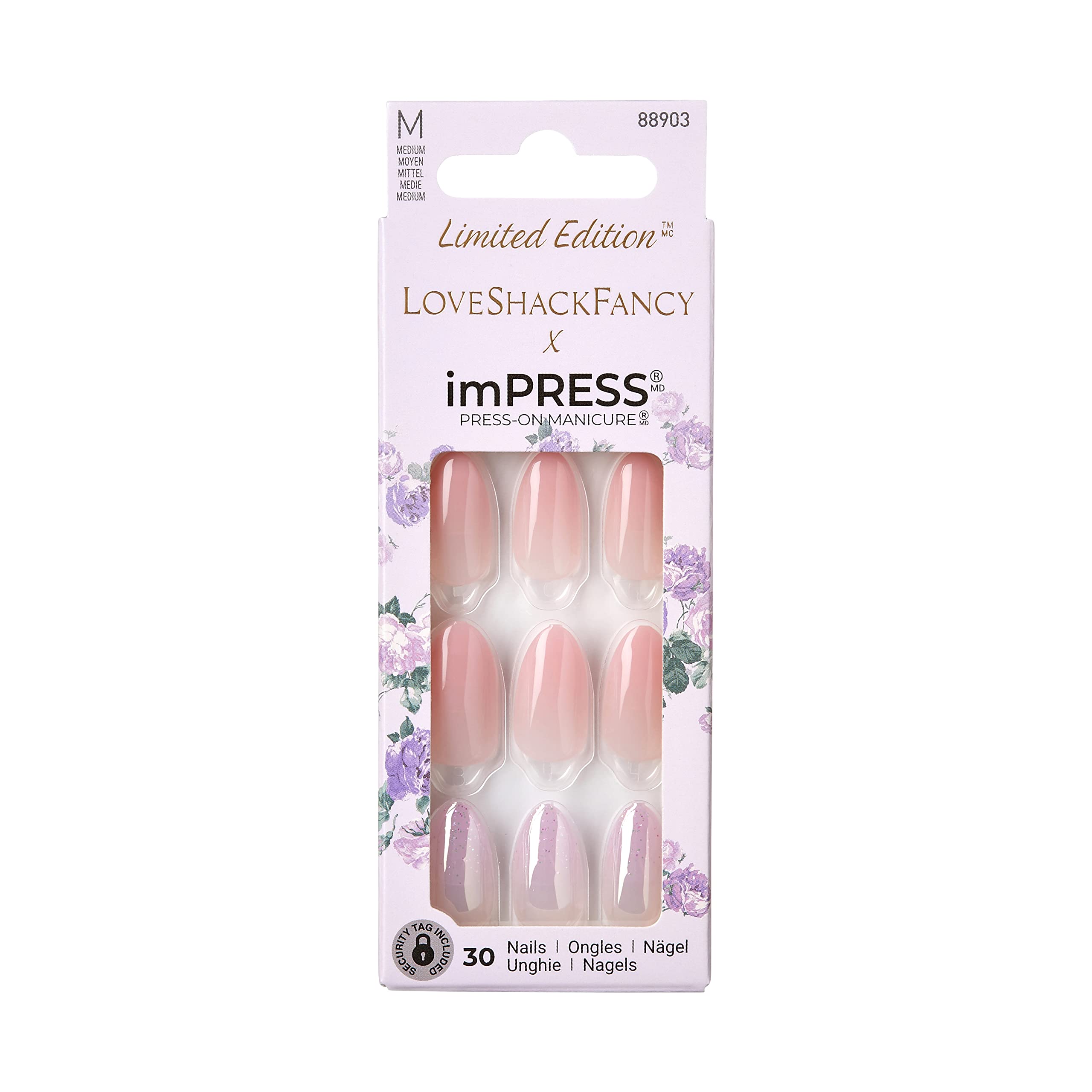 imPRESS x LoveShackFancy Blushing Lavender Press-On Nails — Limited Edition
