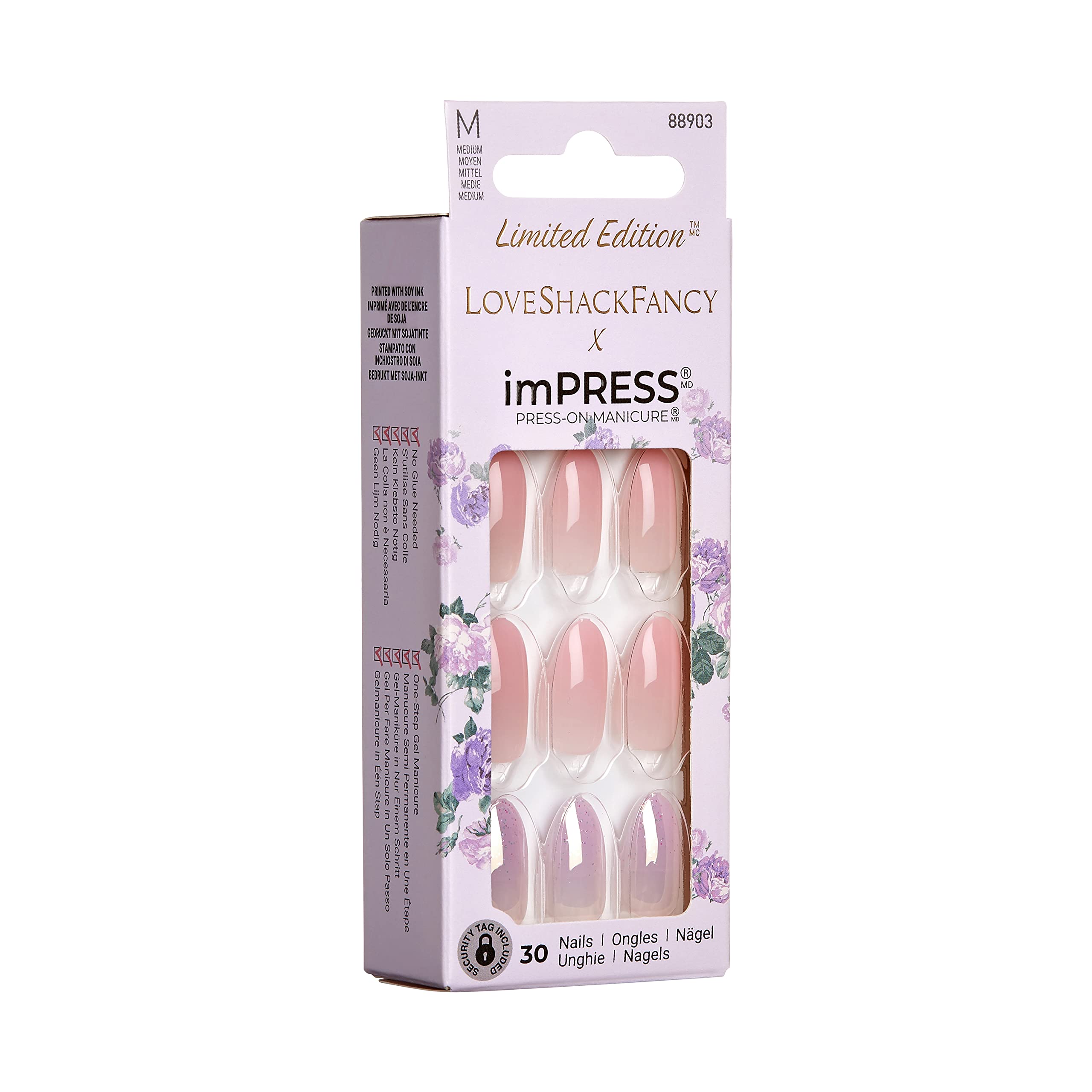 imPRESS x LoveShackFancy Blushing Lavender Press-On Nails — Limited Edition