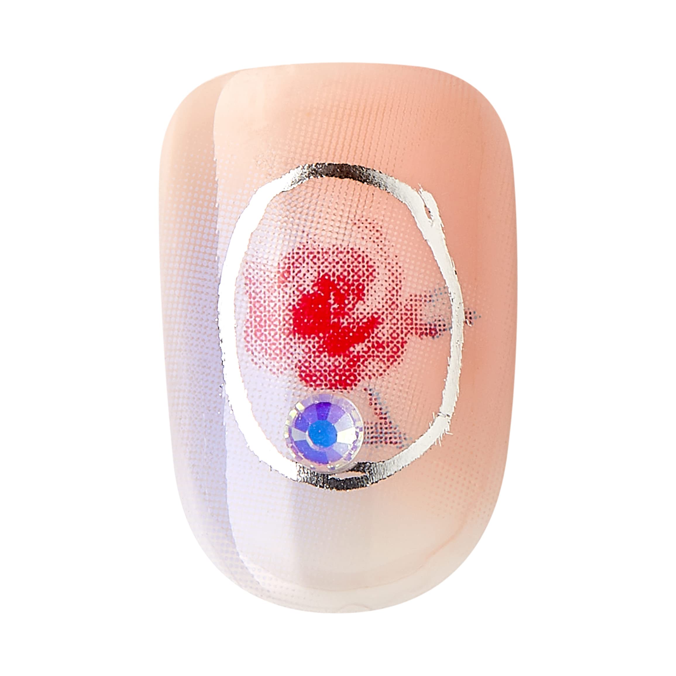 KISS imPRESS x LoveShackFancy Limited Edition: Sunkissed Peach Short Square Nails with Prep Pad & Tools