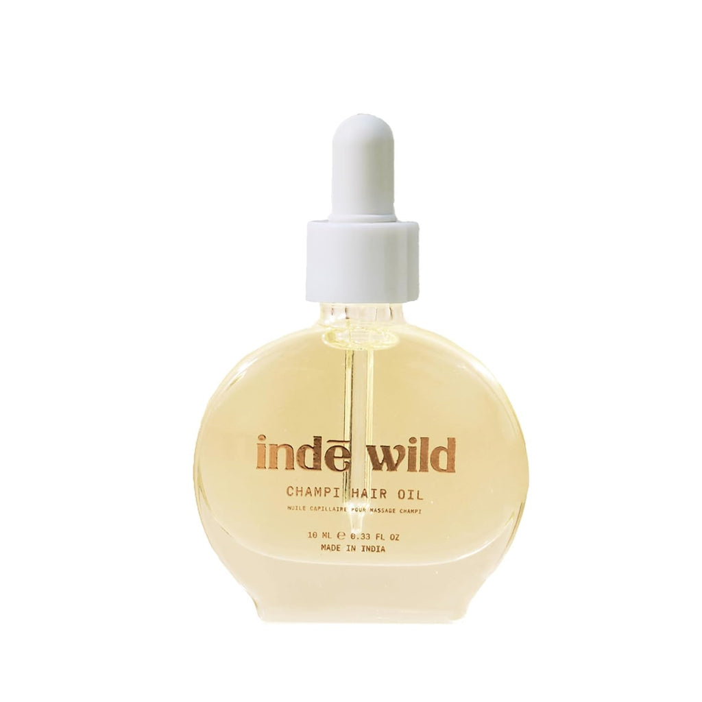 Indē Wild Champi Ayurvedic Hair Oil with Rosemary, Amla, Bhringraj & Brahmi – 0.35 fl oz