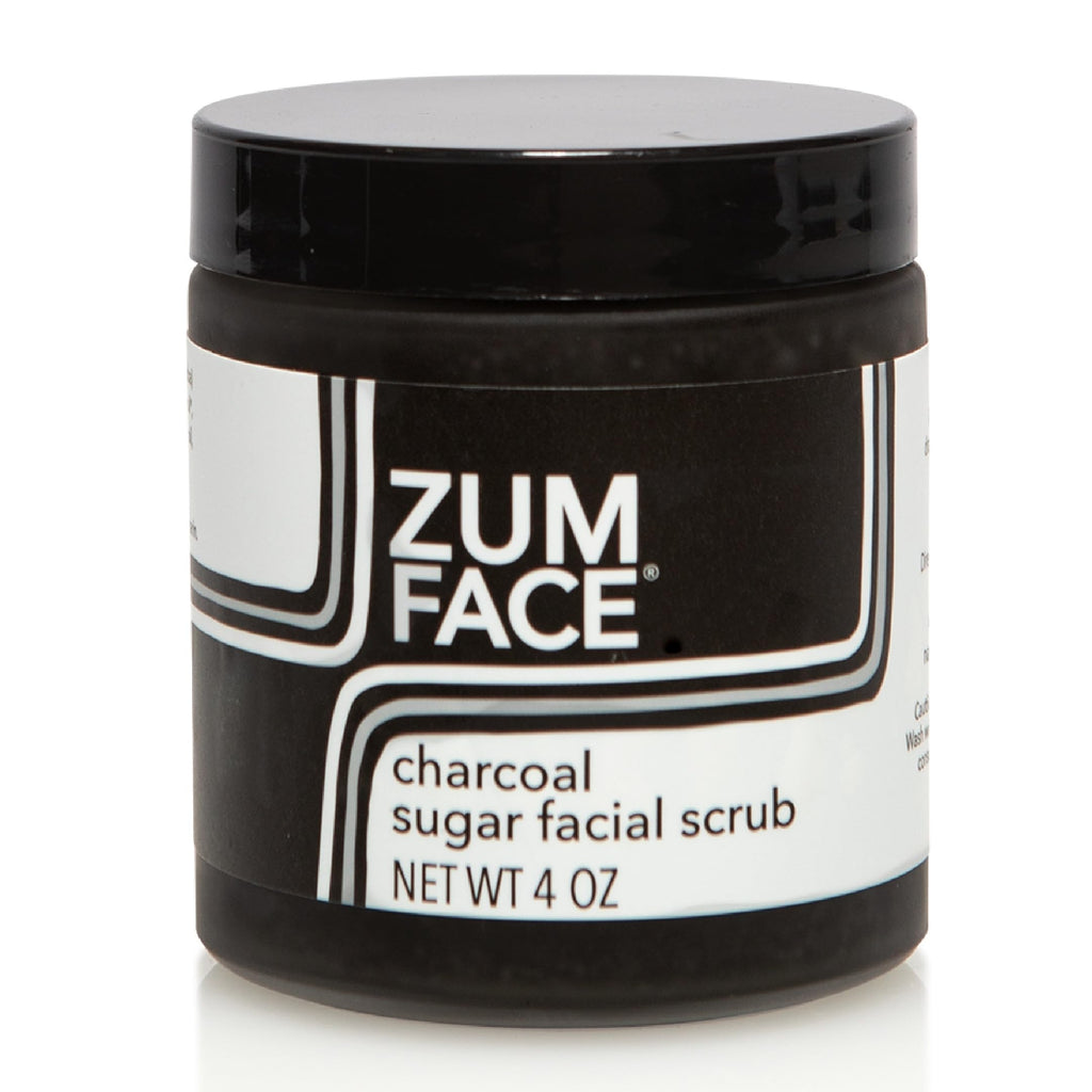 Indigo Wild Zum Face Sugar Scrub – Charcoal Exfoliant with Jojoba & Oils