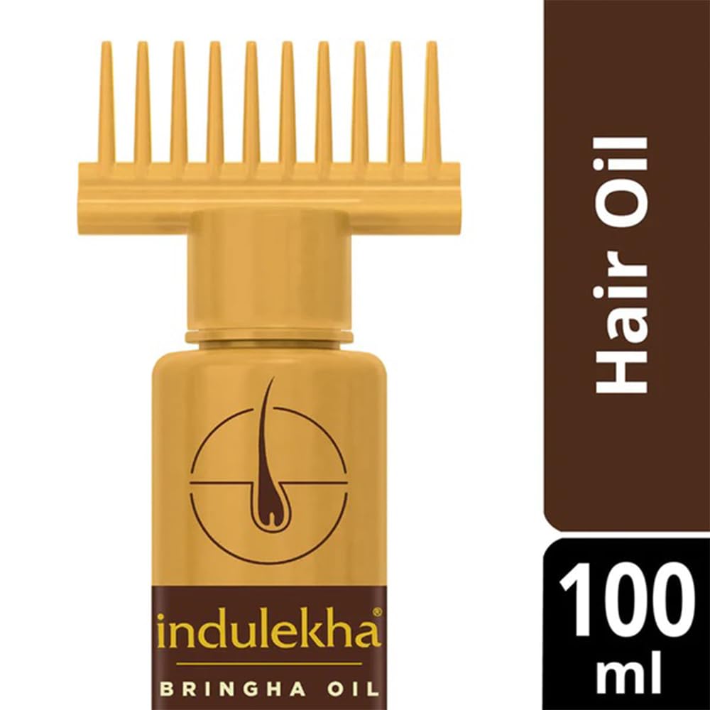 Indulekha Bringha Complete Hair Care Oil 100ml – Pack of 3 | Ayurvedic Hair Treatment