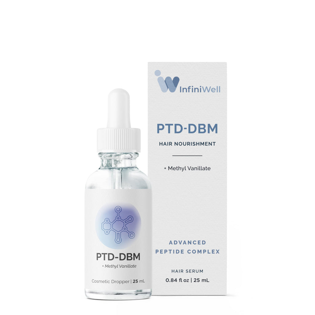 InfiniWell PTD-DBM Peptide Hair Serum — Fuller-Looking Hair & Scalp Renewal (25 ml)