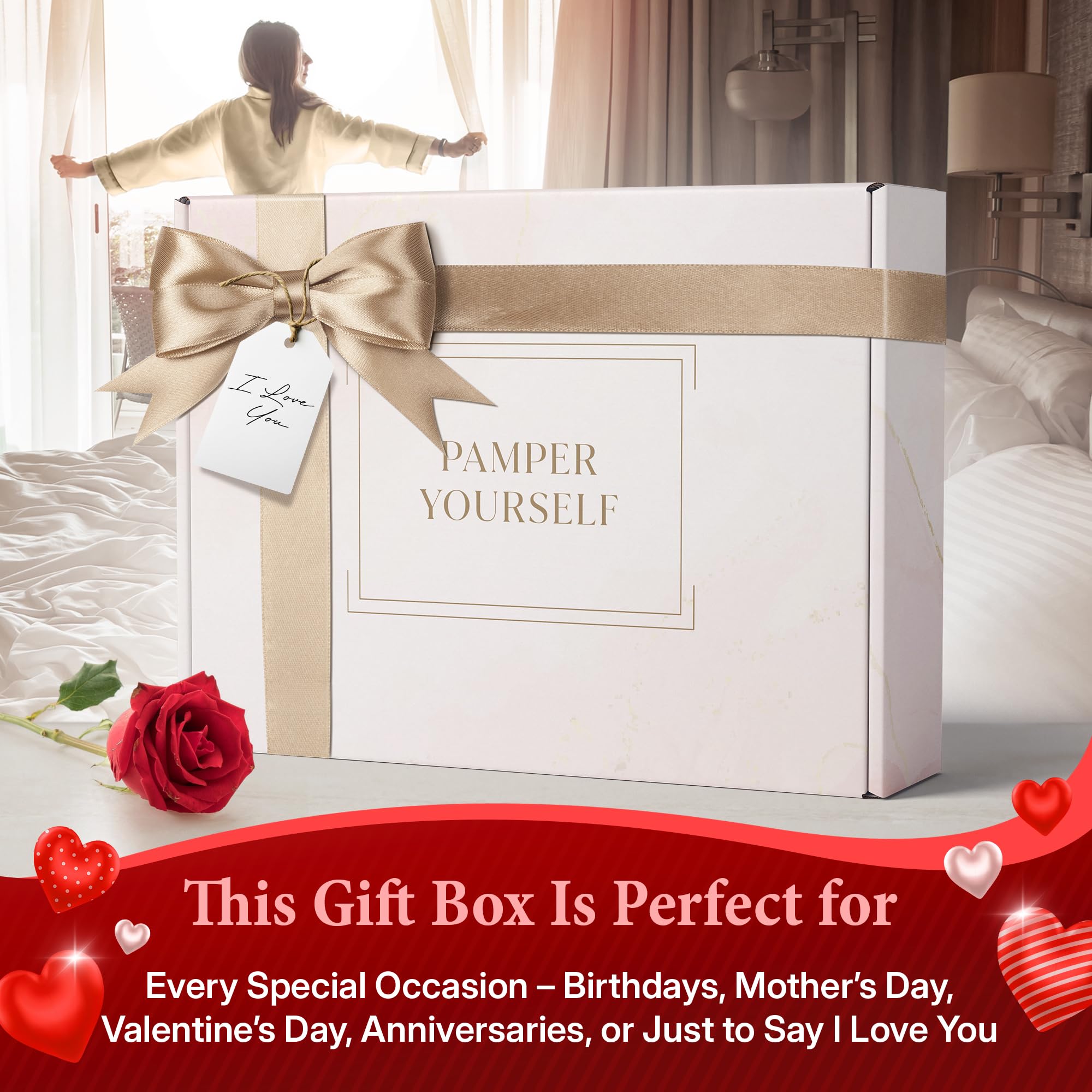 INFUSÉ 17-Piece Luxury Gift Set with Robe – White Tea & Coconut Bath Collection