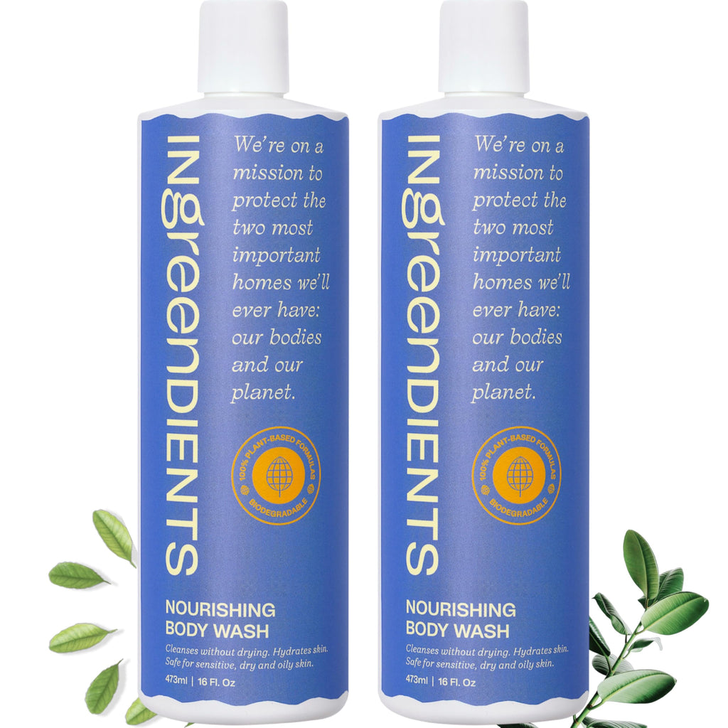 Ingreendients Natural Body Wash – Organic, Moisturizing, Vegan, Sulfate Free (2x16 oz)