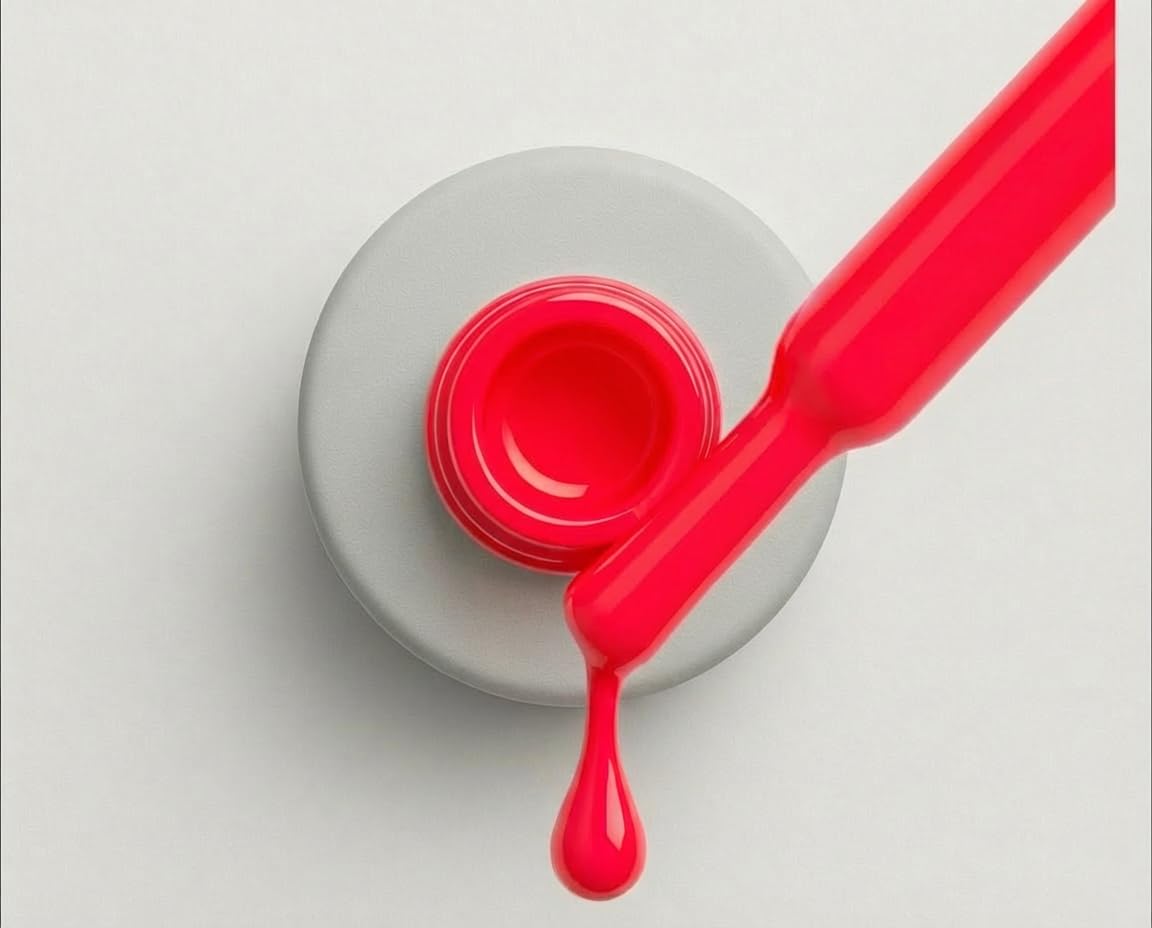 IN.HYPE N.HYPE Gel Polish Neon Pink-Red #84 | UV/LED Soak Off, Chip-Resistant Wear