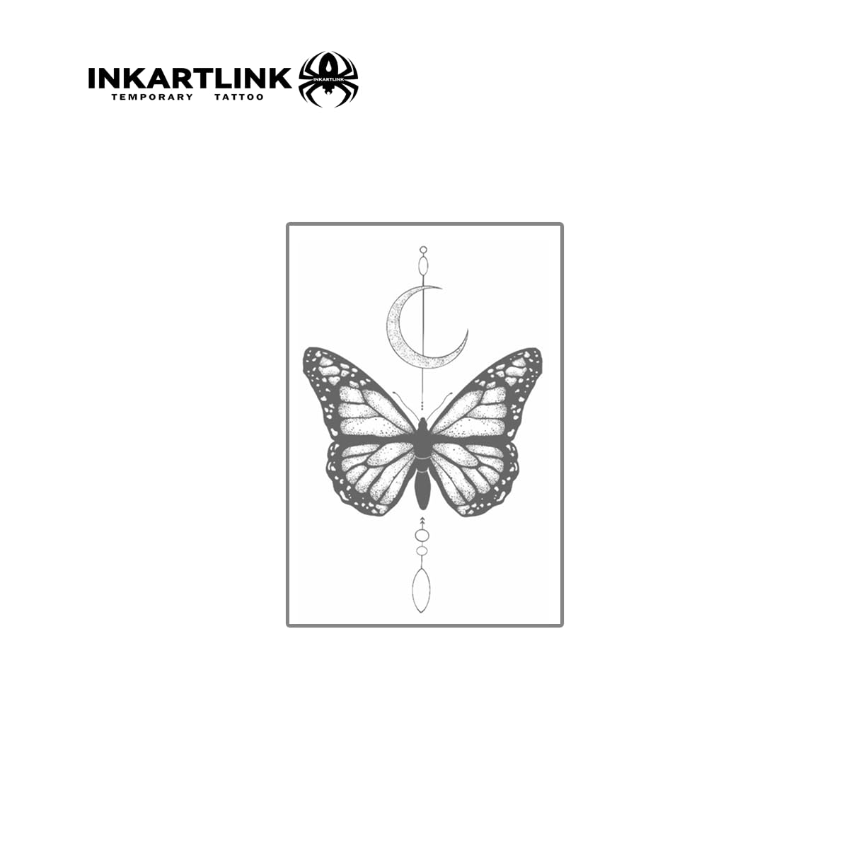 INKARTLINK Semi Permanent Tattoos – Realistic, Waterproof, 3 Sheets (Butterfly)