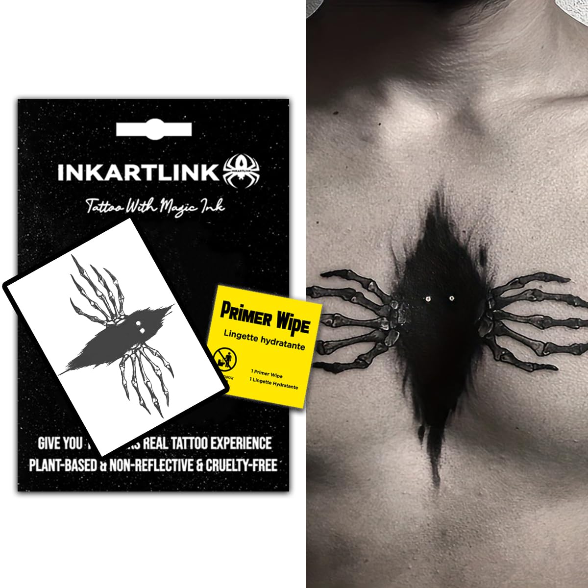 INKARTLINK Semi-Permanent Tattoos — Realistic, Waterproof, Non-Reflective | Devil Escapes