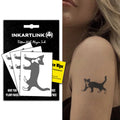 INKARTLINK Semi-Permanent Tattoos – 3 Sheets of Small Dog Designs, Waterproof & Realistic