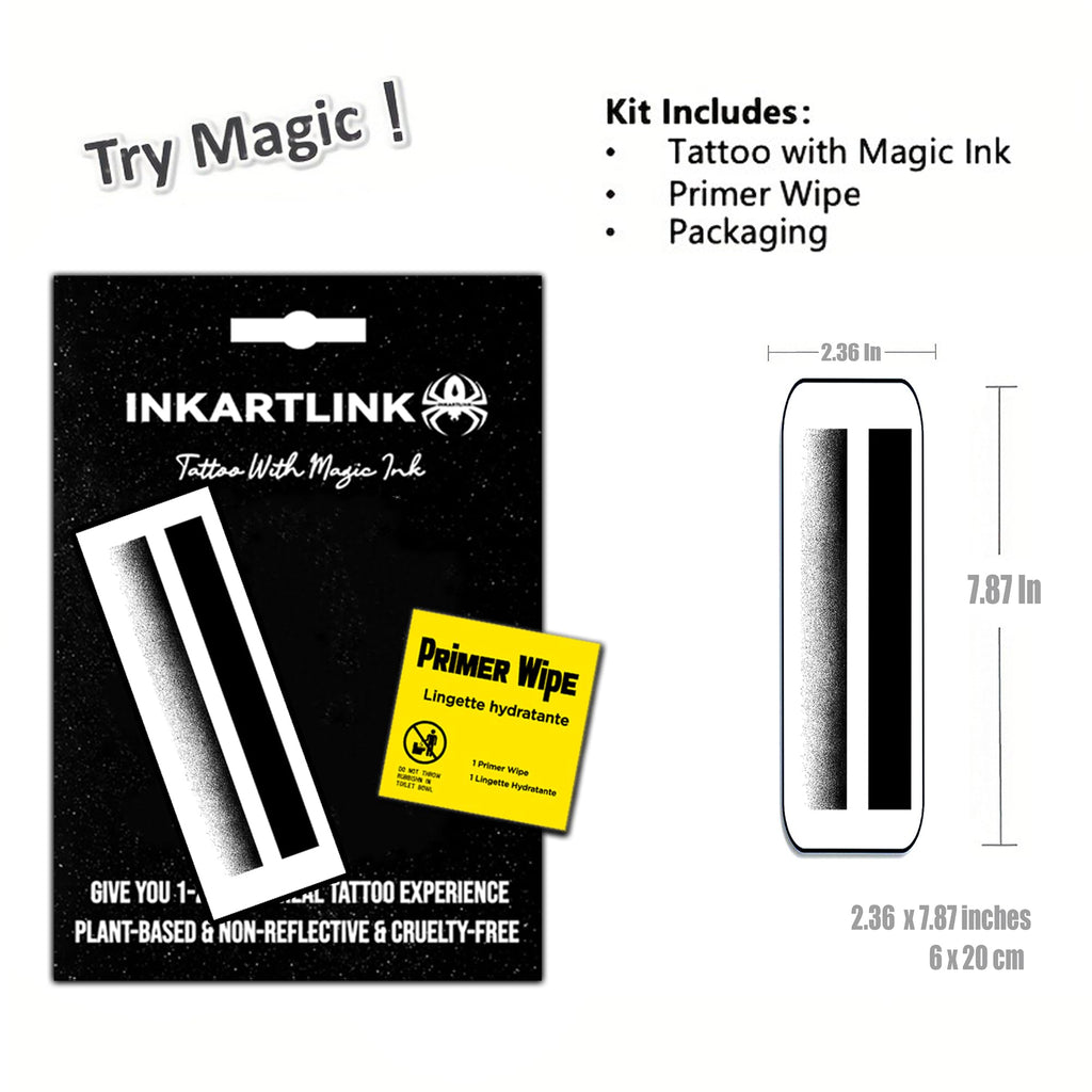 INKARTLINK Semi-Permanent Arm Tattoos – Realistic, Waterproof, Non-Reflective (Armband 2)