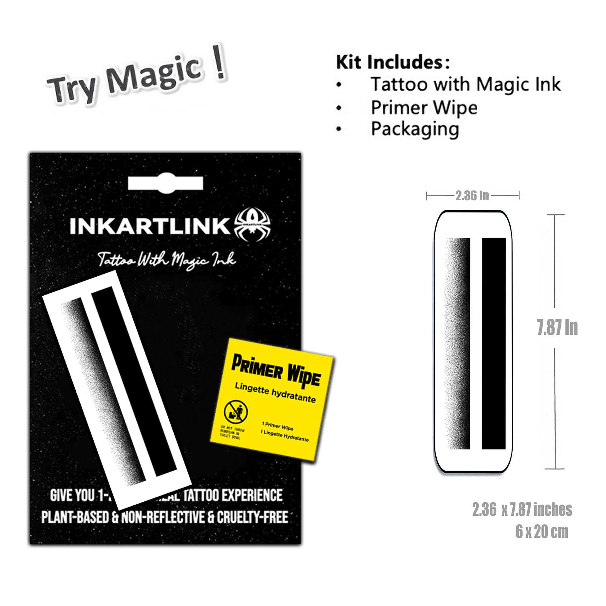 INKARTLINK Semi-Permanent Arm Tattoos – Realistic, Waterproof, Non-Reflective (Armband 2)