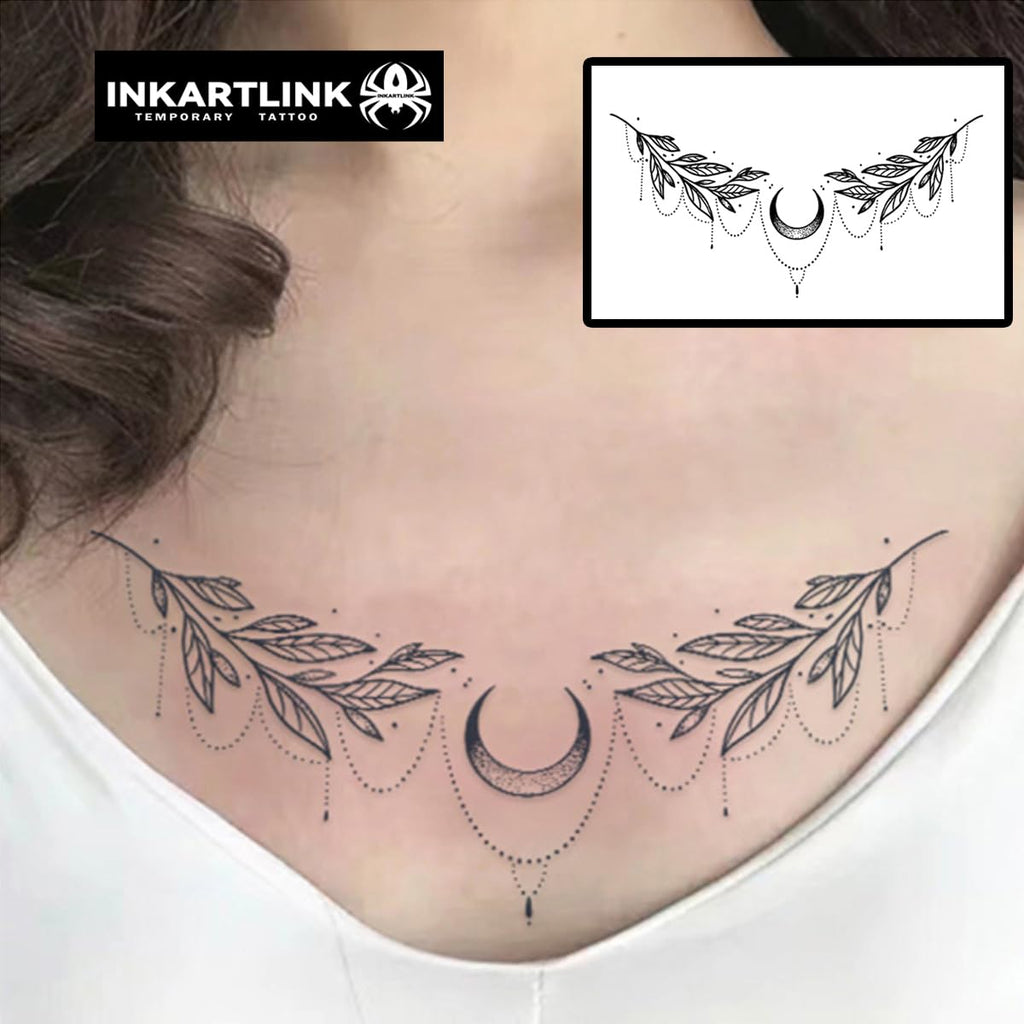 INKARTLINK Sexy Belly Button & Waist Semi-Permanent Tattoos – Star Moon Goddess