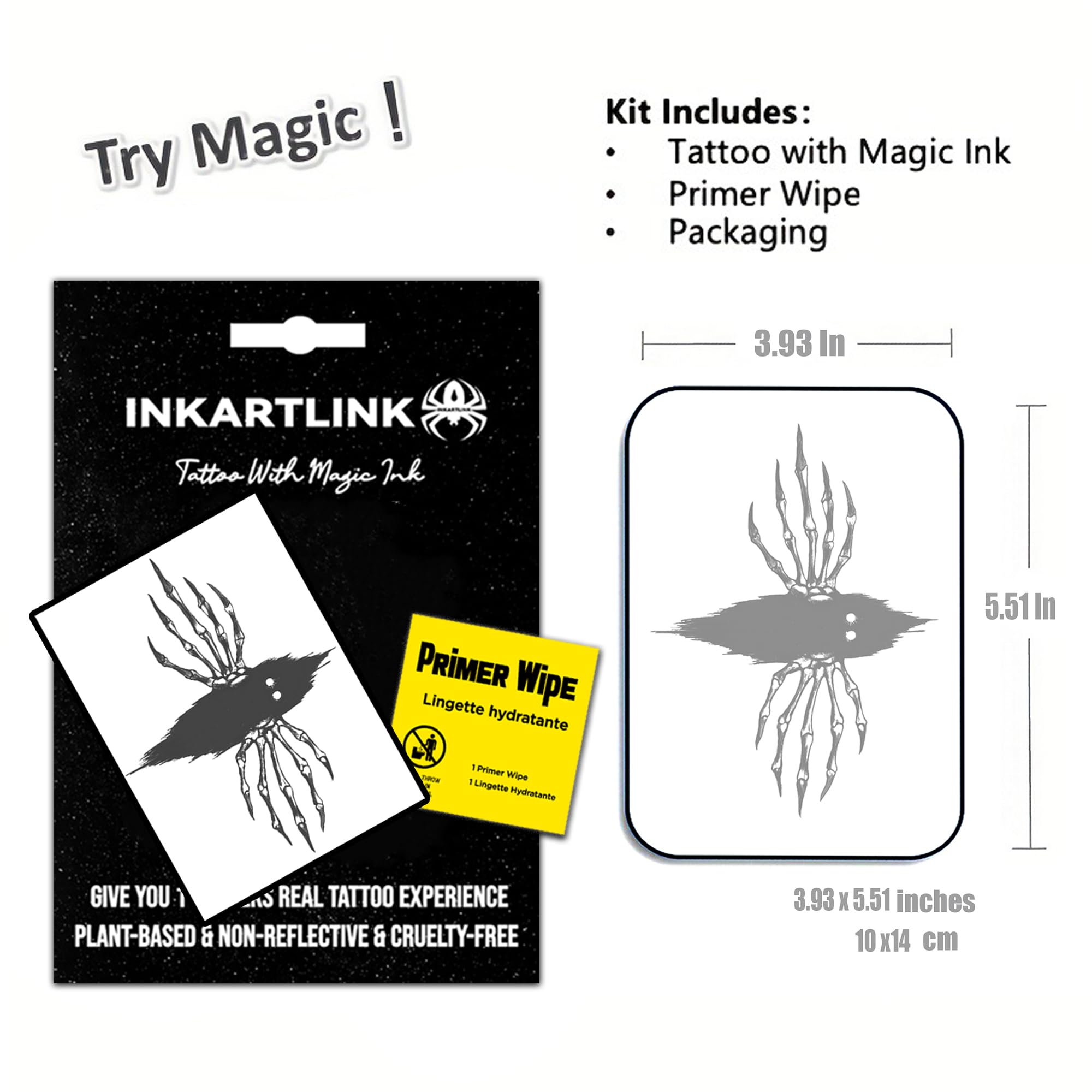 INKARTLINK Semi-Permanent Tattoos — Realistic, Waterproof, Non-Reflective | Devil Escapes