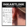 INKARTLINK Tattoo Tech – Realistic Semi-Permanent Tattoos (2 Sheets) – 1-2 Weeks, Waterproof