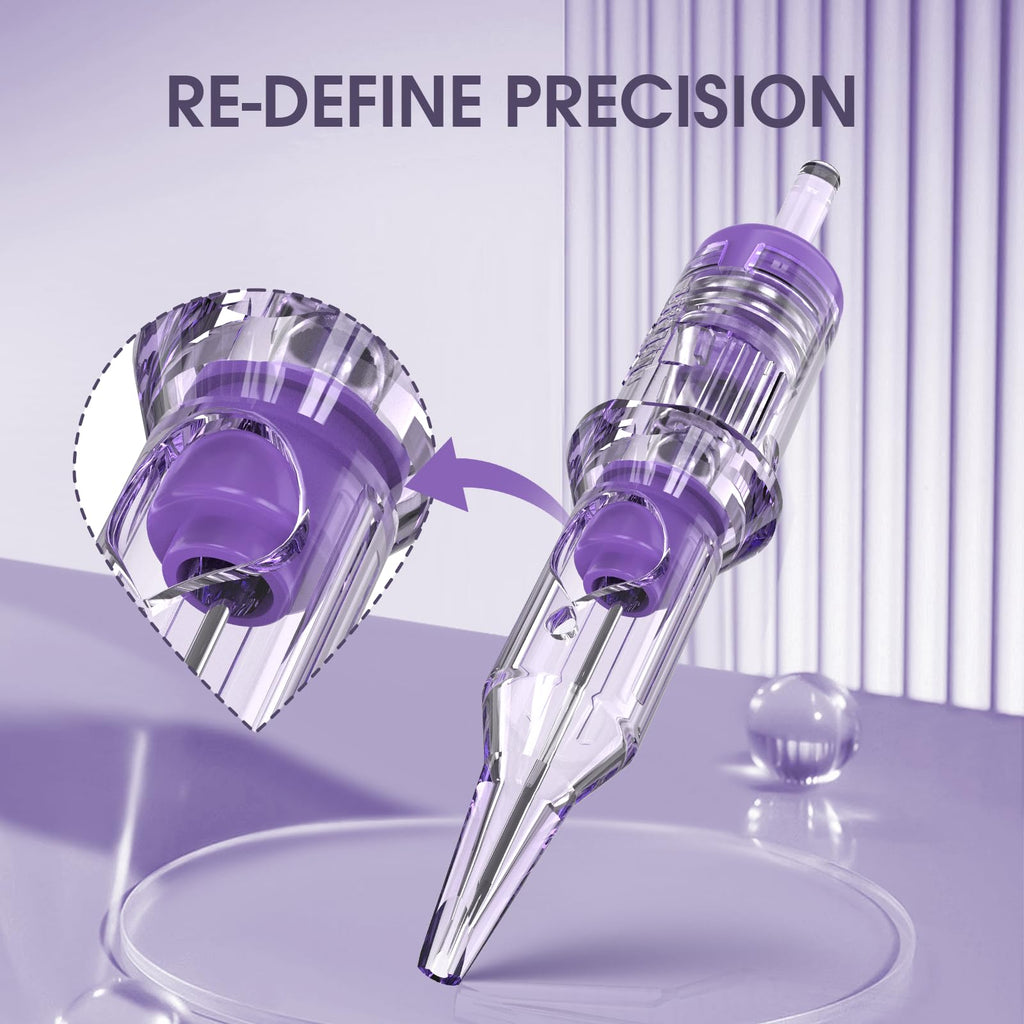 INKin REVO Tattoo Cartridge Needles 3RL 0.30mm – Round Liner Cartridges for Permanent Makeup & Microblading (10Pcs) P1003RL