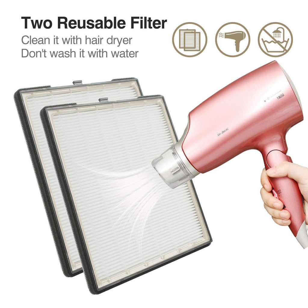 INMAKER Nail Dust Collector 60W – 2 Reusable Filters, Vacuum for Acrylic Nails & Gel Extensions