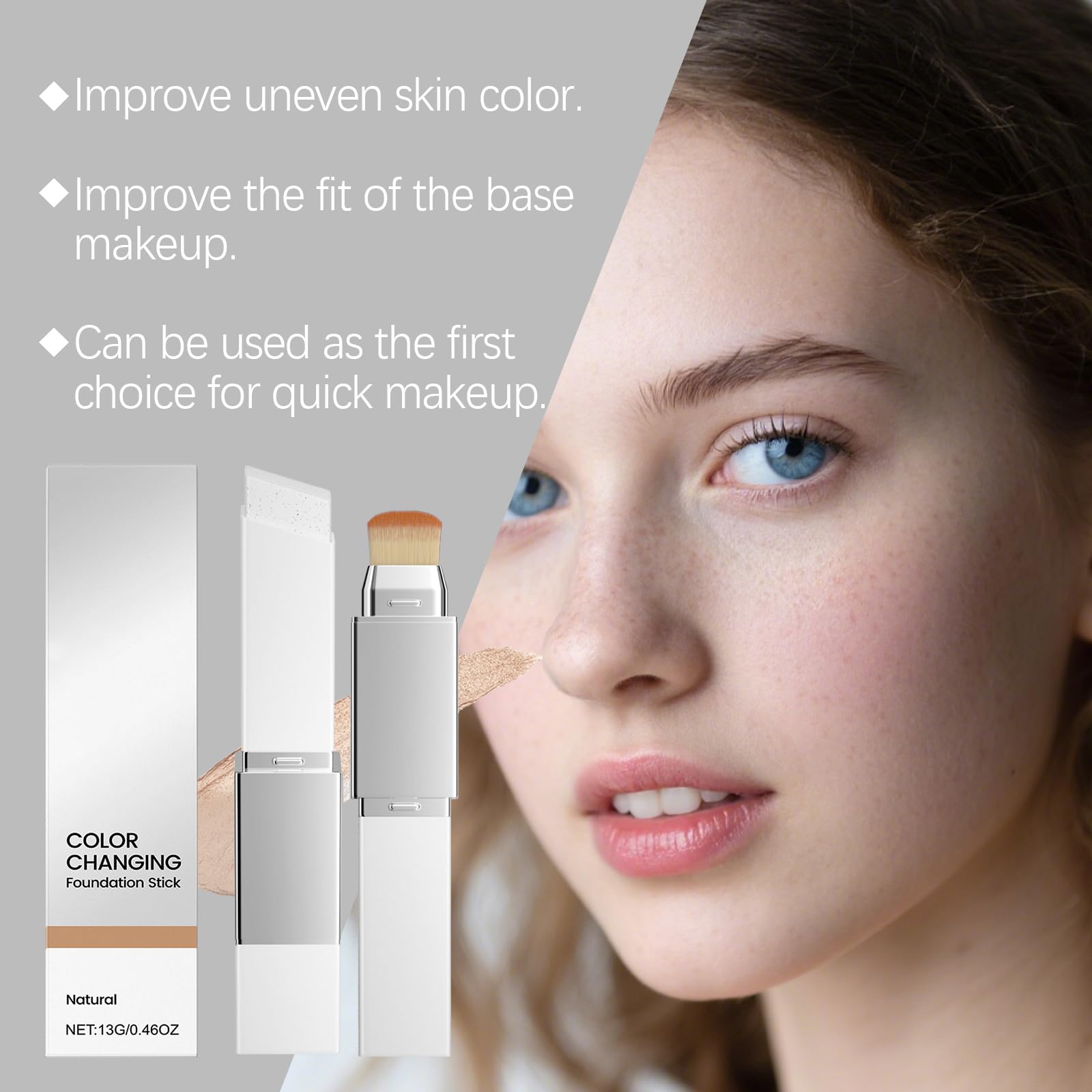 INMT New Blanc Cover Cream Stick V — Color-Changing Foundation & Hydrating Concealer Base