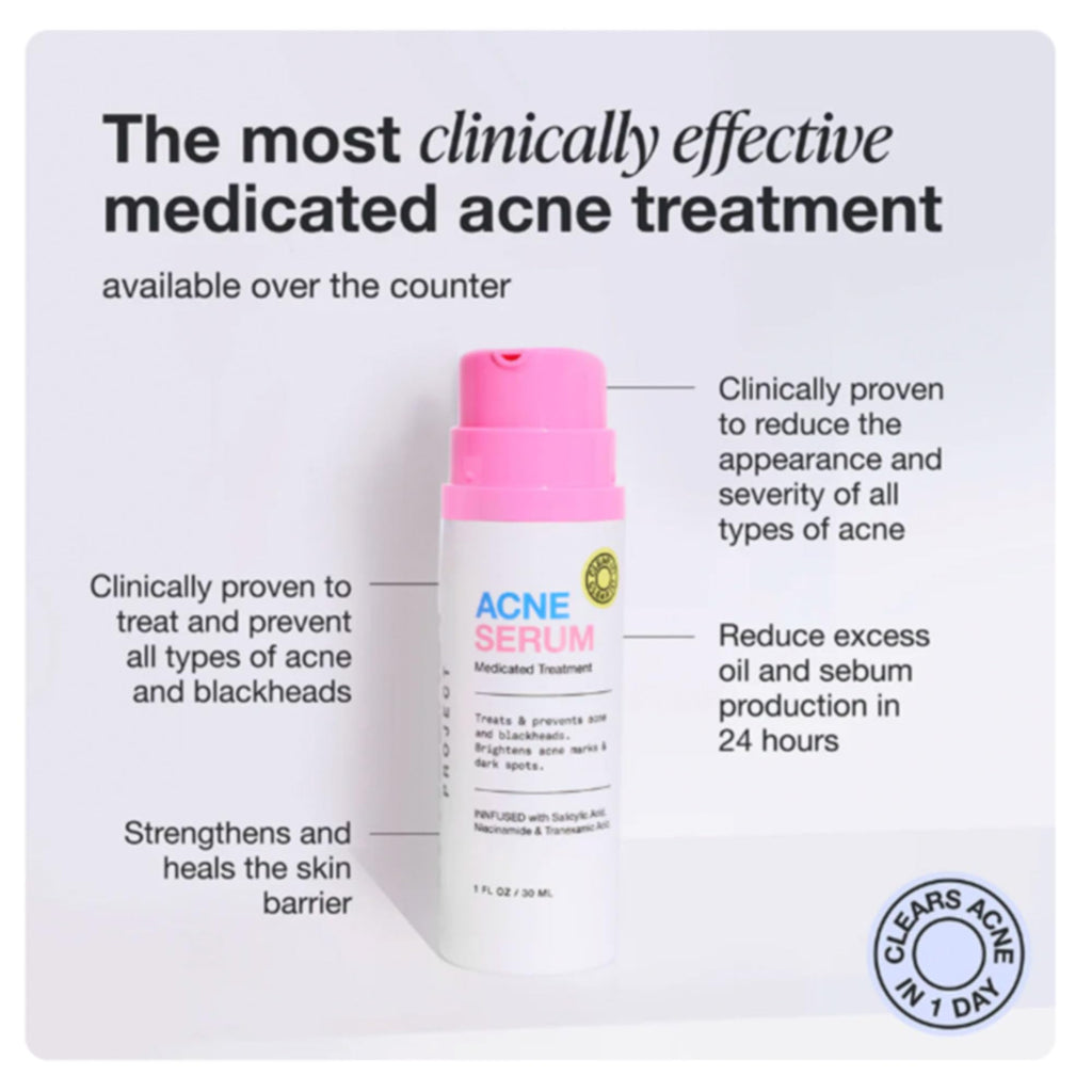 INNBEAUTY Project Acne Serum | Medicated Acne Treatment for Breakouts & Oil Control | 1 oz