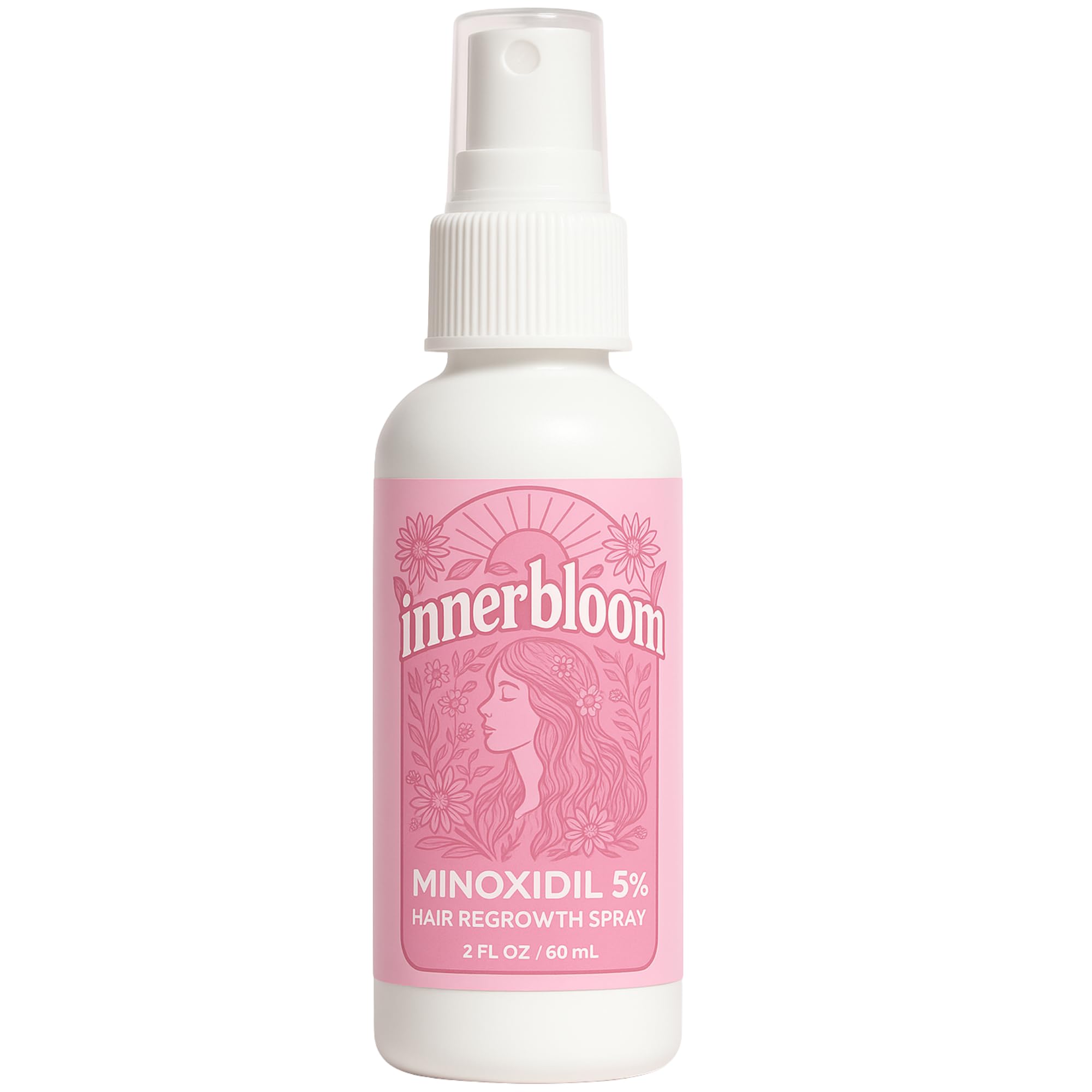 Innerbloom 5% Minoxidil for Women – Hair Regrowth Spray (1 Pack)