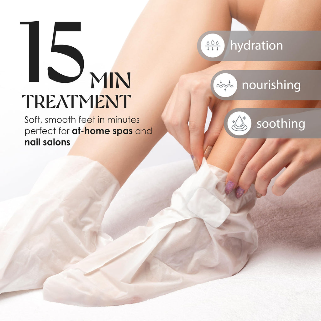 Innerest Original Derma Beauty Foot Mask – 24 Pairs Moisture-Boosting Shea Butter Foot Care