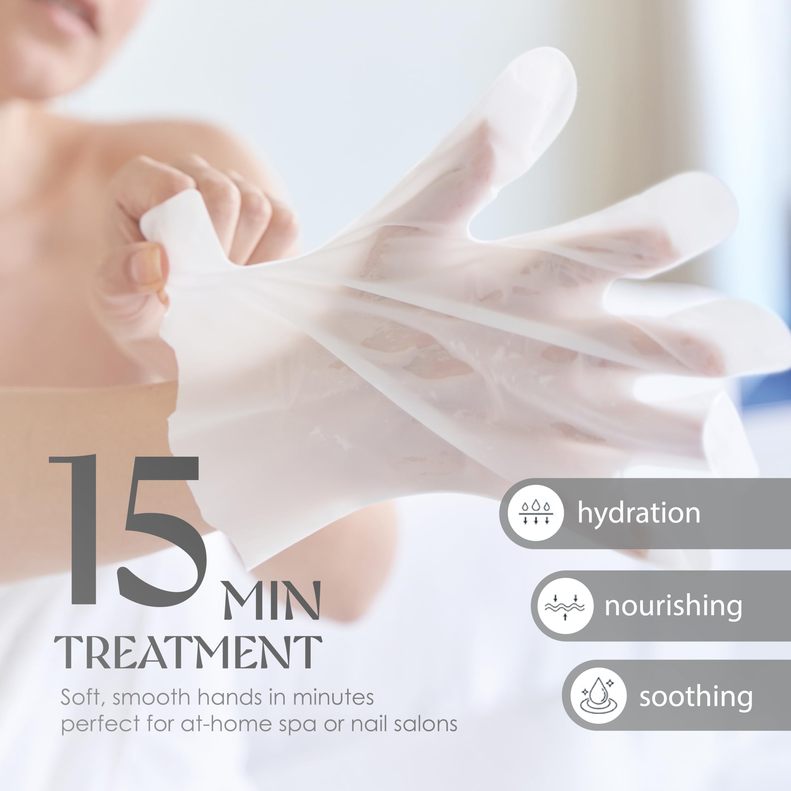 Innerest Original Derma Beauty Hand Mask — 6 Pairs Moisture-Boosting Shea Butter Gloves