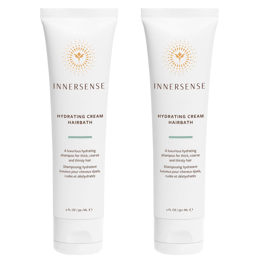 INNERSENSE Organic Hydrating Cream Hairbath Shampoo – Nourishing, Non-Toxic, Cruelty-Free (2 x 2 oz / 59.1 mL)