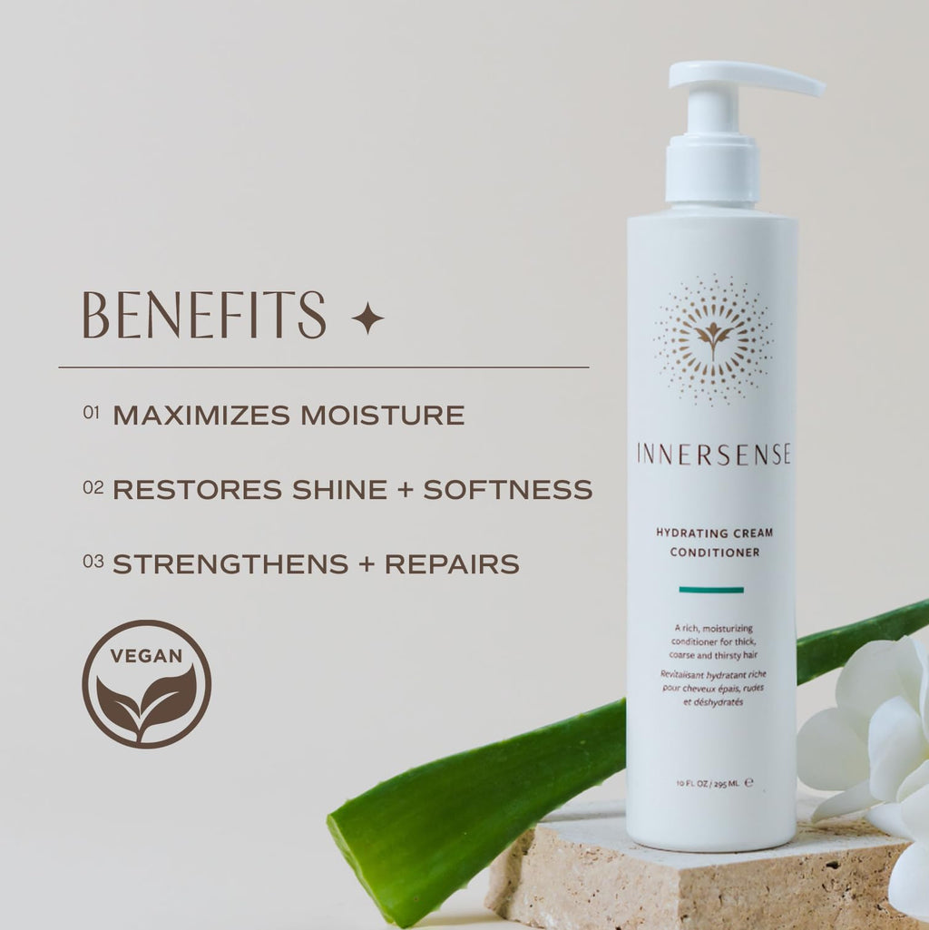 INNERSENSE Organic Hydrating Cream Conditioner | Non-Toxic, Cruelty-Free 32oz