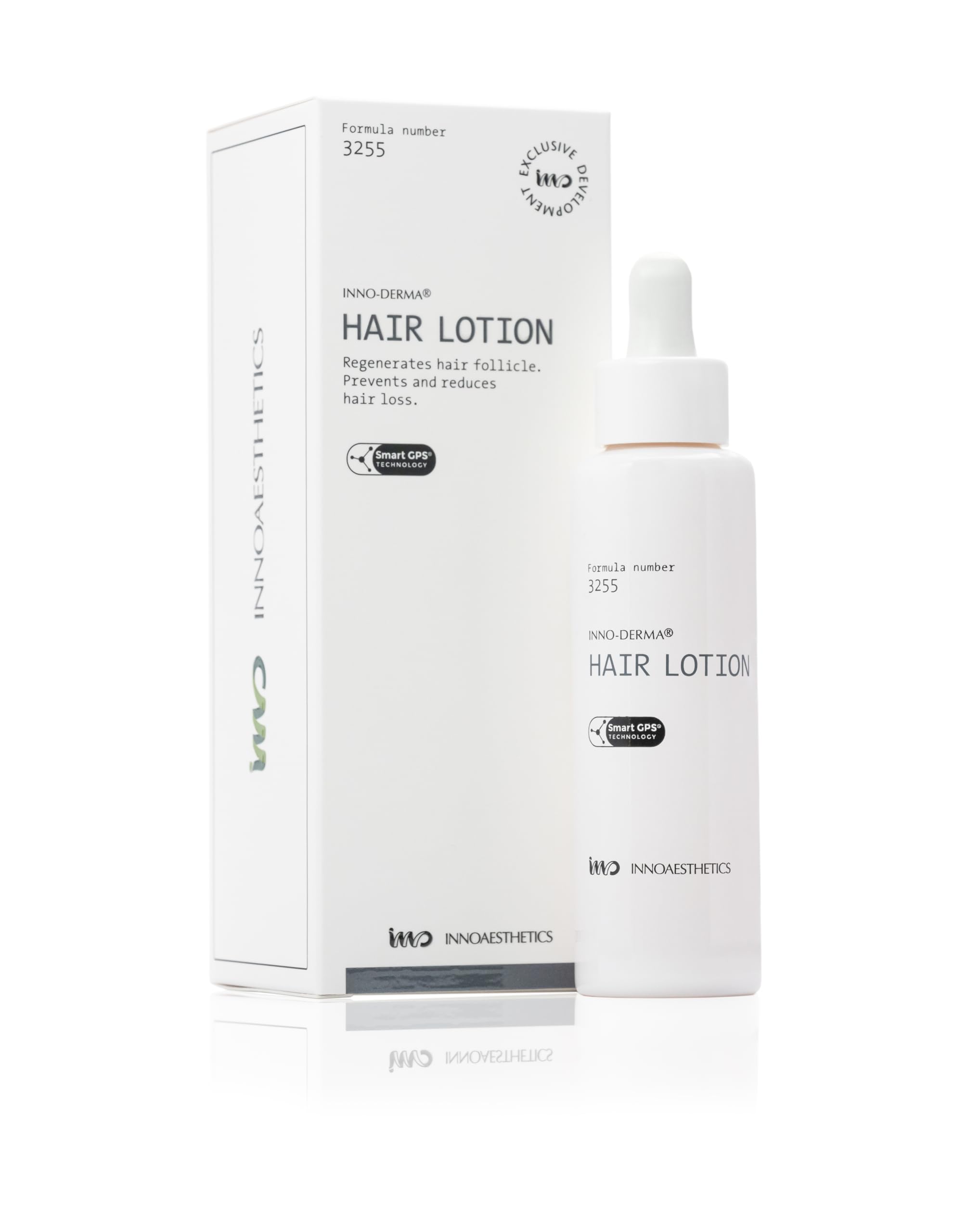 INNO-DERMA Hair Growth Lotion Formula 3255 – 70ml with Smart GPS Technology