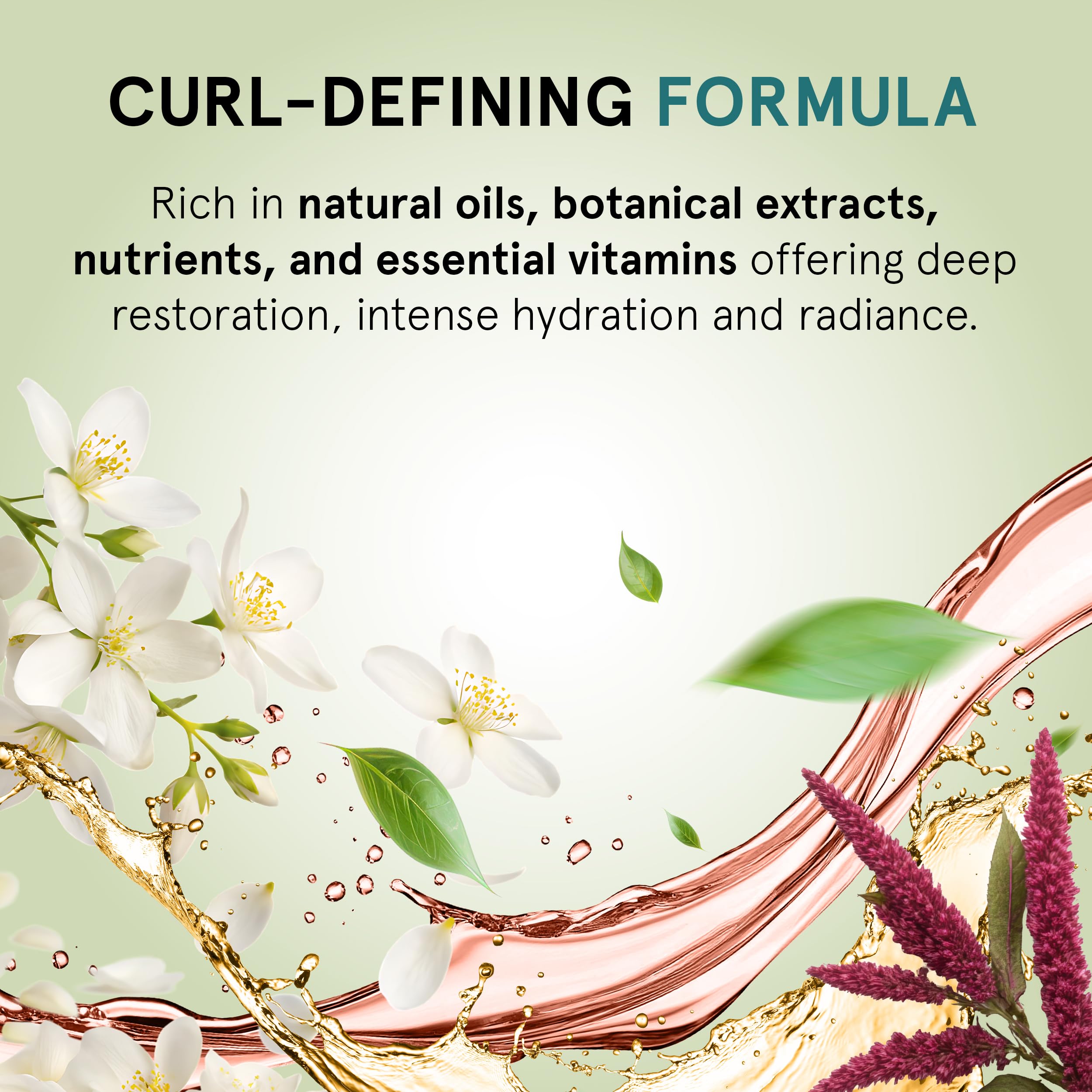 INOAR Meu Cacho Meu Crush Hair Mask — Plant-Based Collagen & Vitamin E for Deep Hydration & Curl Definition (17.6 oz)