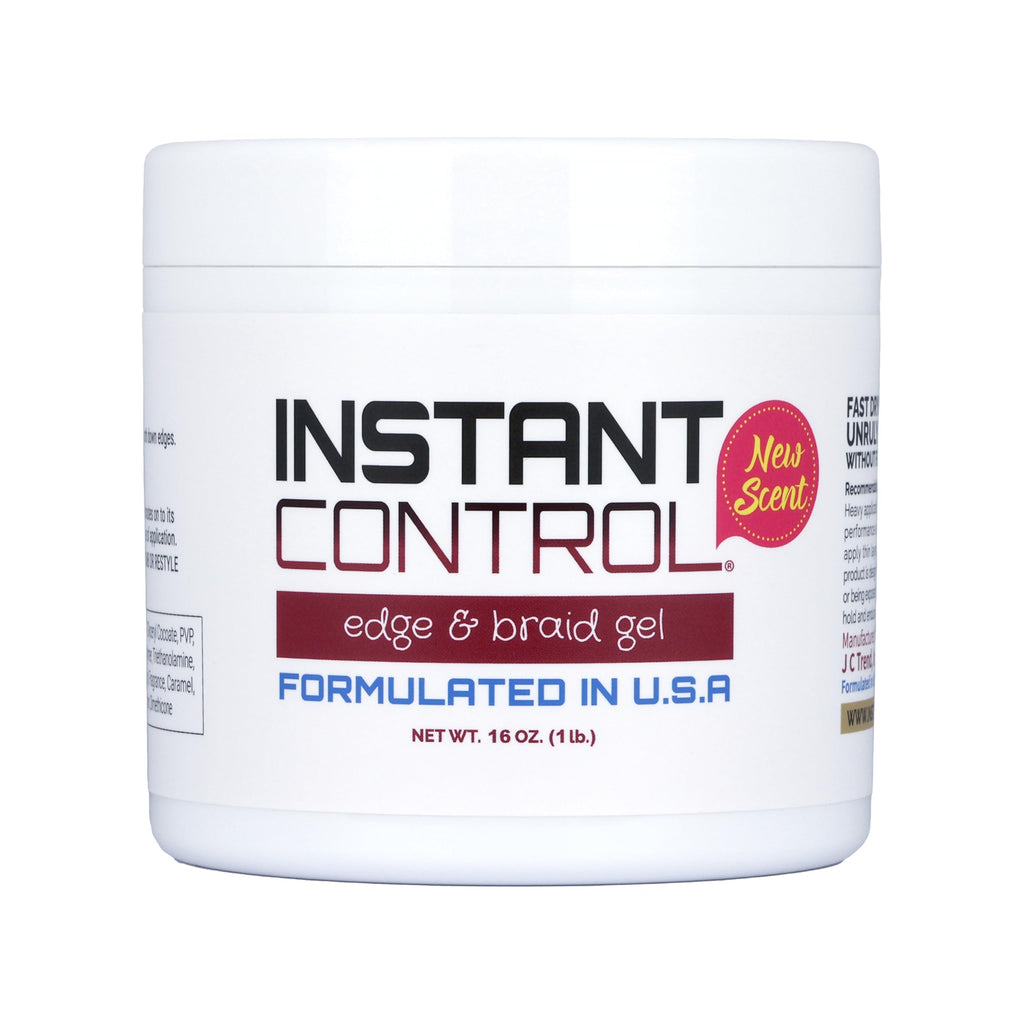 Instant Control Edge & Braid Gel – 16oz Water-Soluble Edge Pomade