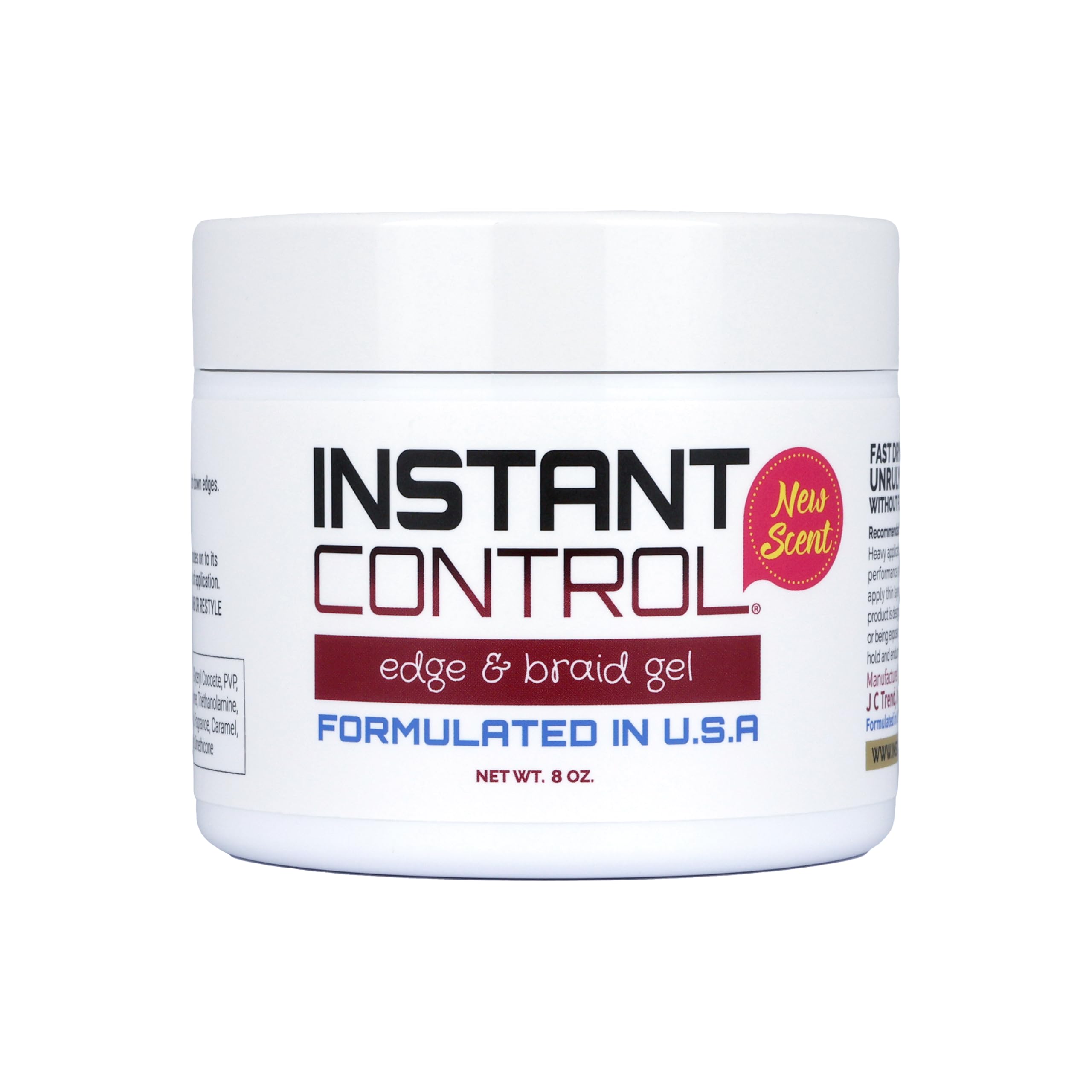 Instant Control Edge & Braid Gel – 8 oz | Water-Soluble Edge Control