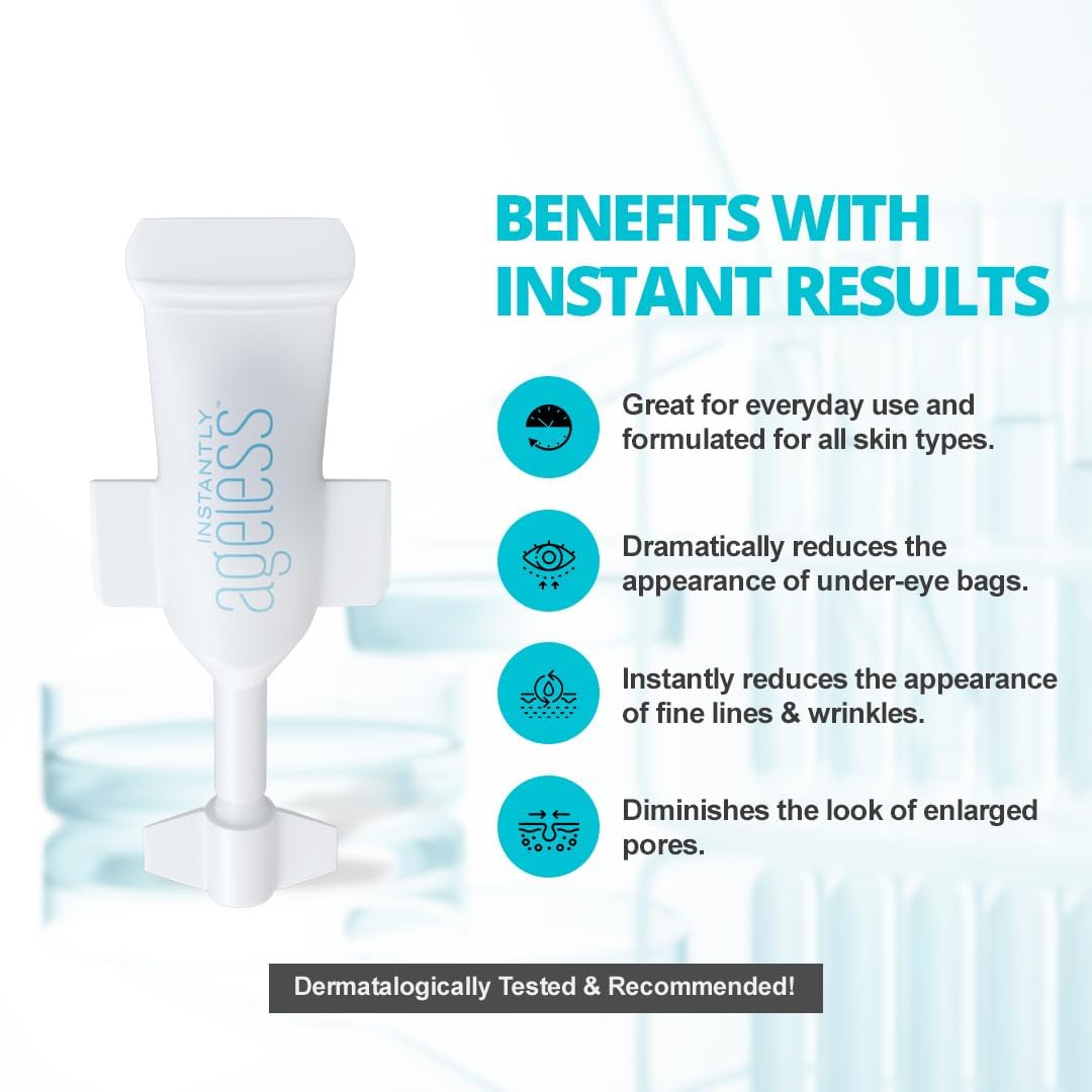 Instantly Ageless - Instant Face Lift Cream for Puffiness, Wrinkles & Eye Care (2 Boxes)