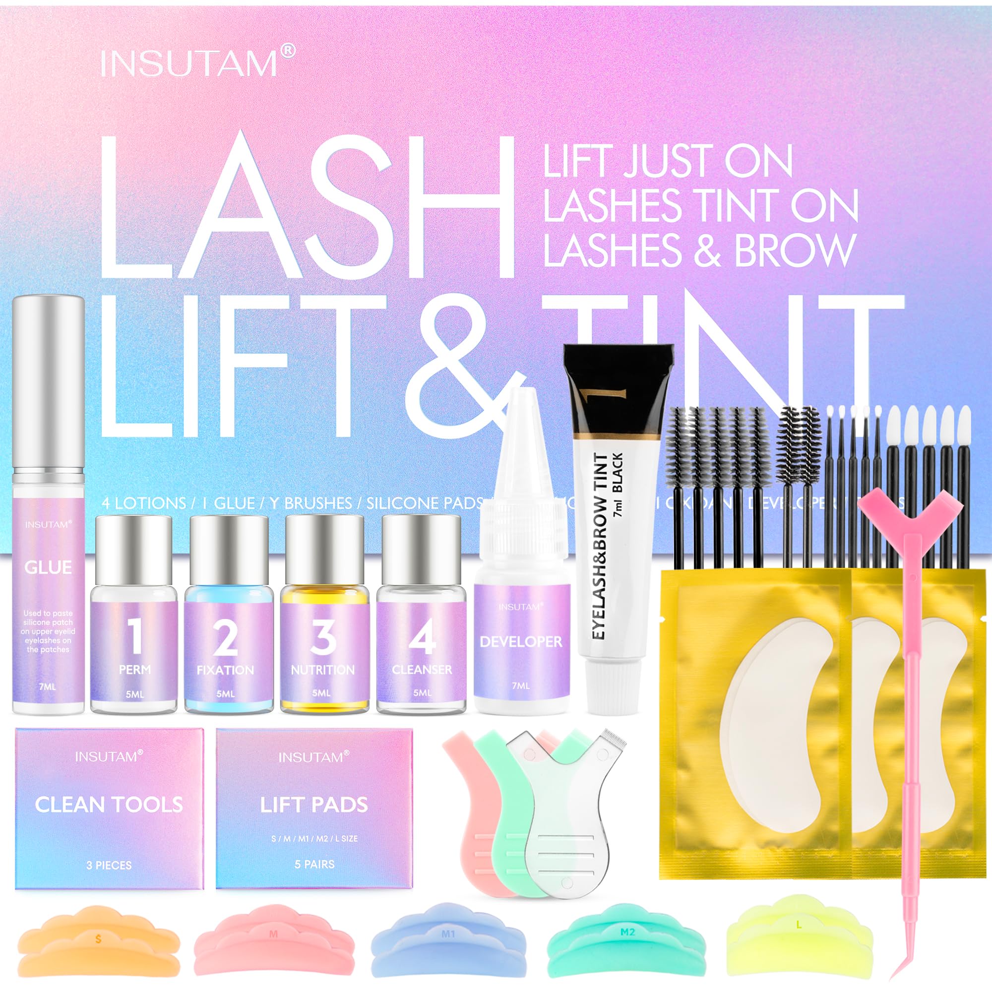 Insutam Lash Lift Kit at Home – Beginner Eyelash Perm Kit
