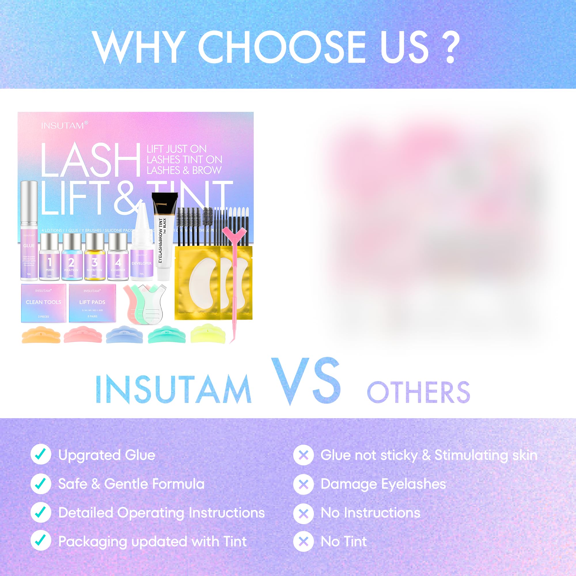 Insutam Lash Lift Kit at Home – Beginner Eyelash Perm Kit