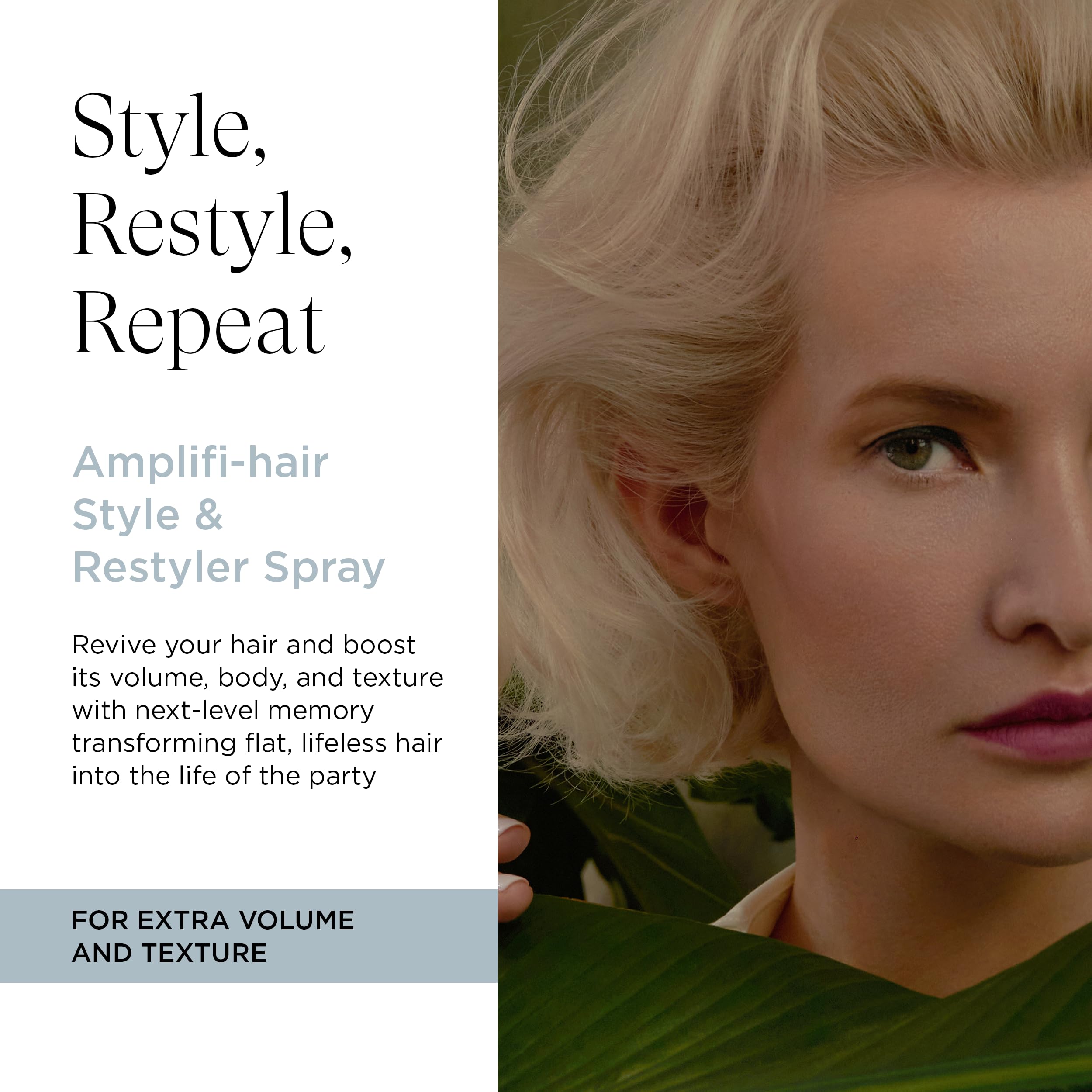 Intelligent Nutrients Amplifi-hair Style & Restyler Spray – Volume, Texture, All Hair Types, Vegan, 5 oz