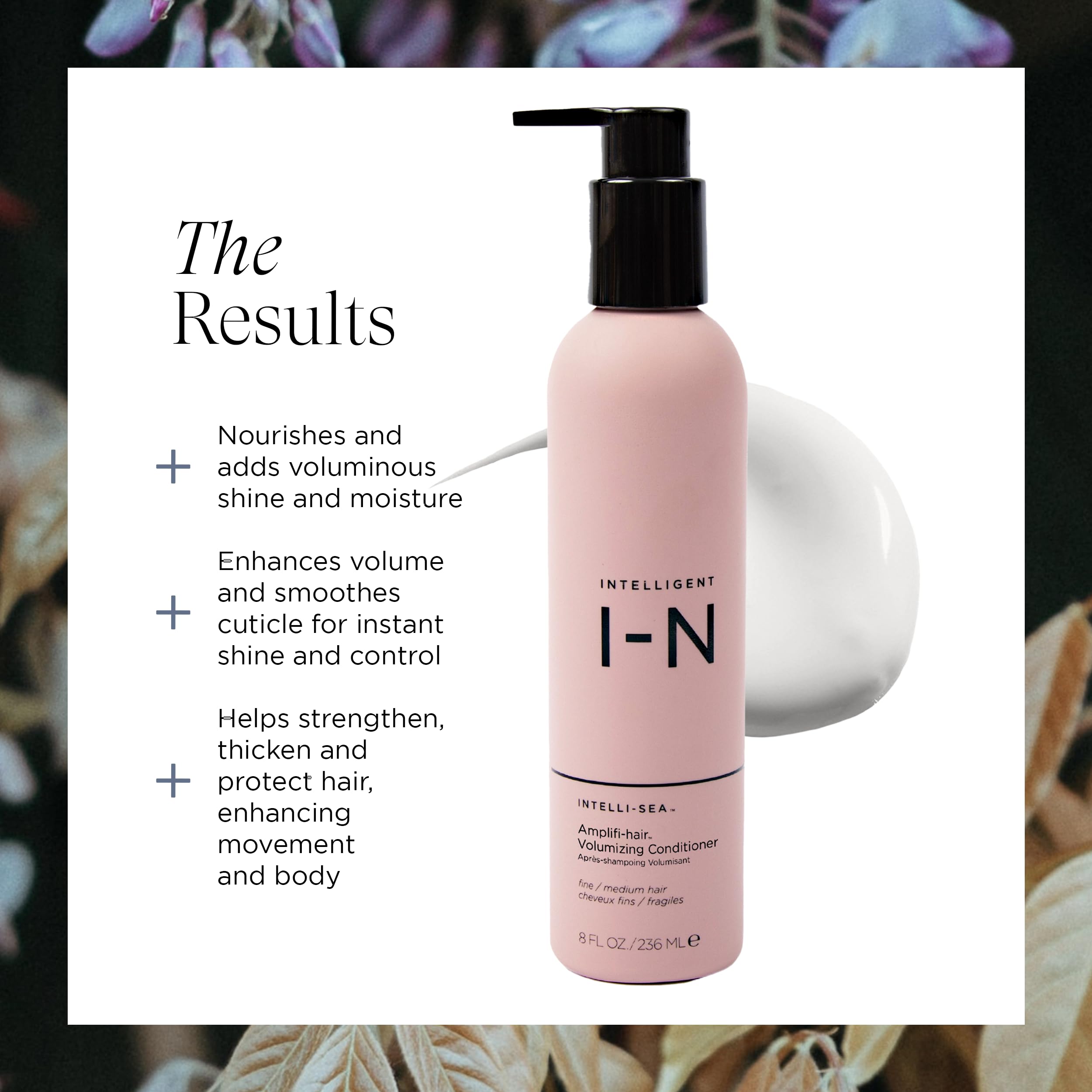 Amplifi-Hair Volumizing Conditioner by Intelligent Nutrients — Weightless Hydration for Fine Hair (8 oz)