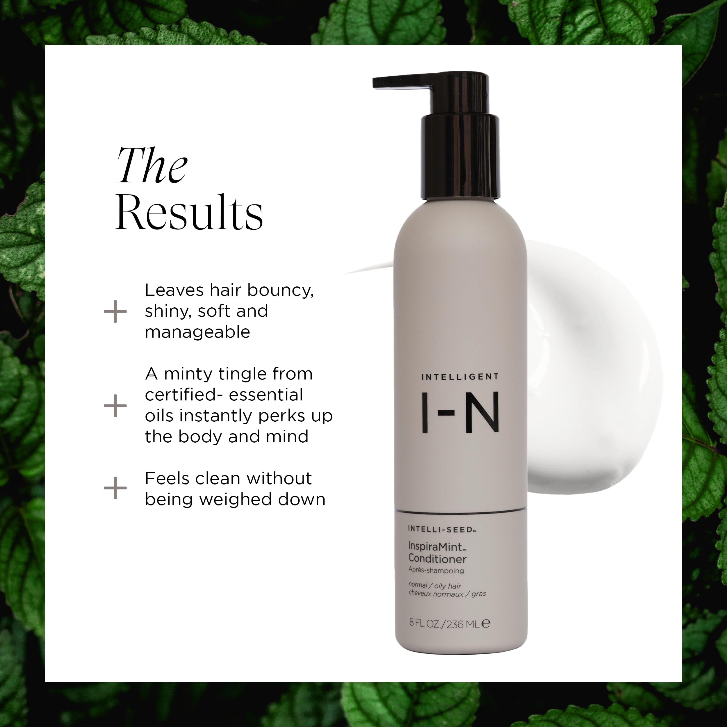InspiraMint Conditioner | Invigorating Organic Mint for Fine & Oily Hair | Intelligent Nutrients