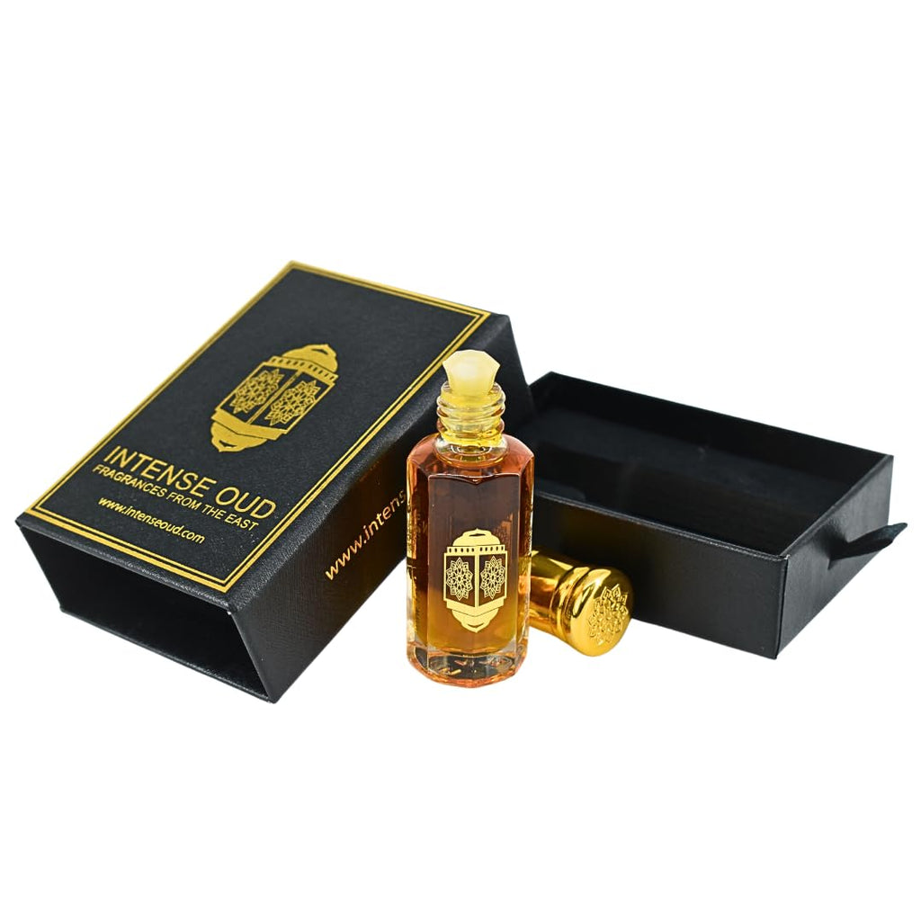 INTENSE OUD Mukhalat Malaki Arabian Perfume Oil – Alcohol-Free, Long-Lasting, 12ml Gift Box