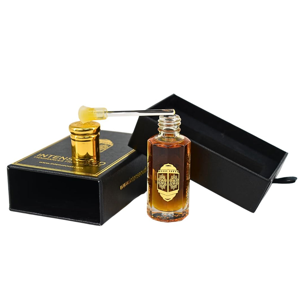 INTENSE OUD Mukhalat Malaki Arabian Perfume Oil – Alcohol-Free, Long-Lasting, 12ml Gift Box