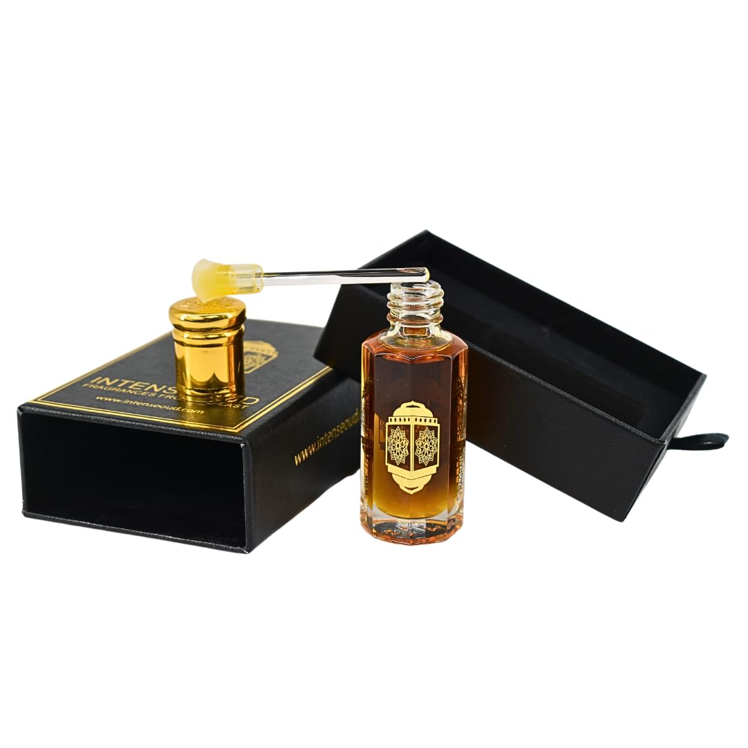INTENSE OUD Mukhalat Malaki Arabian Perfume Oil – Alcohol-Free, Long-Lasting, 12ml Gift Box