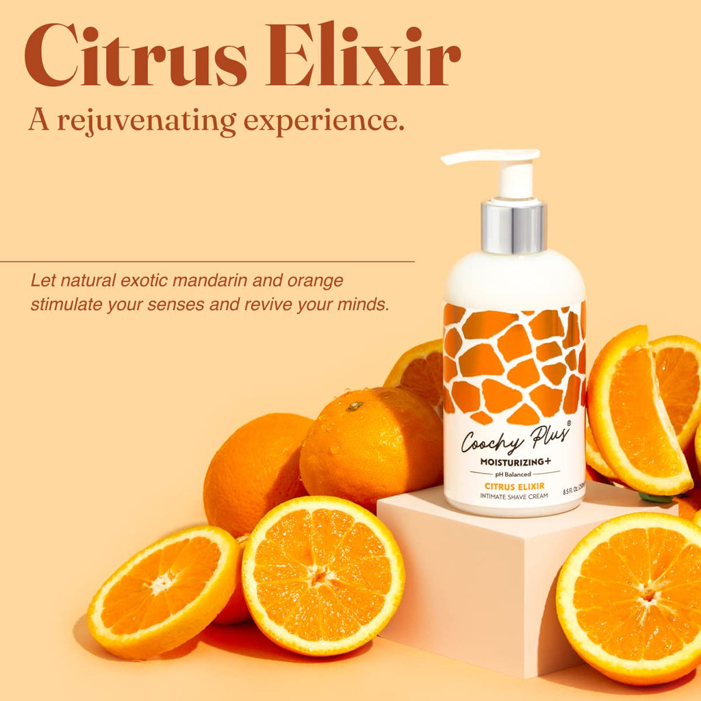 IntiMD Coochy Plus Citrus Elixir – Intimate Shaving Cream with Moisturizing+ Formula